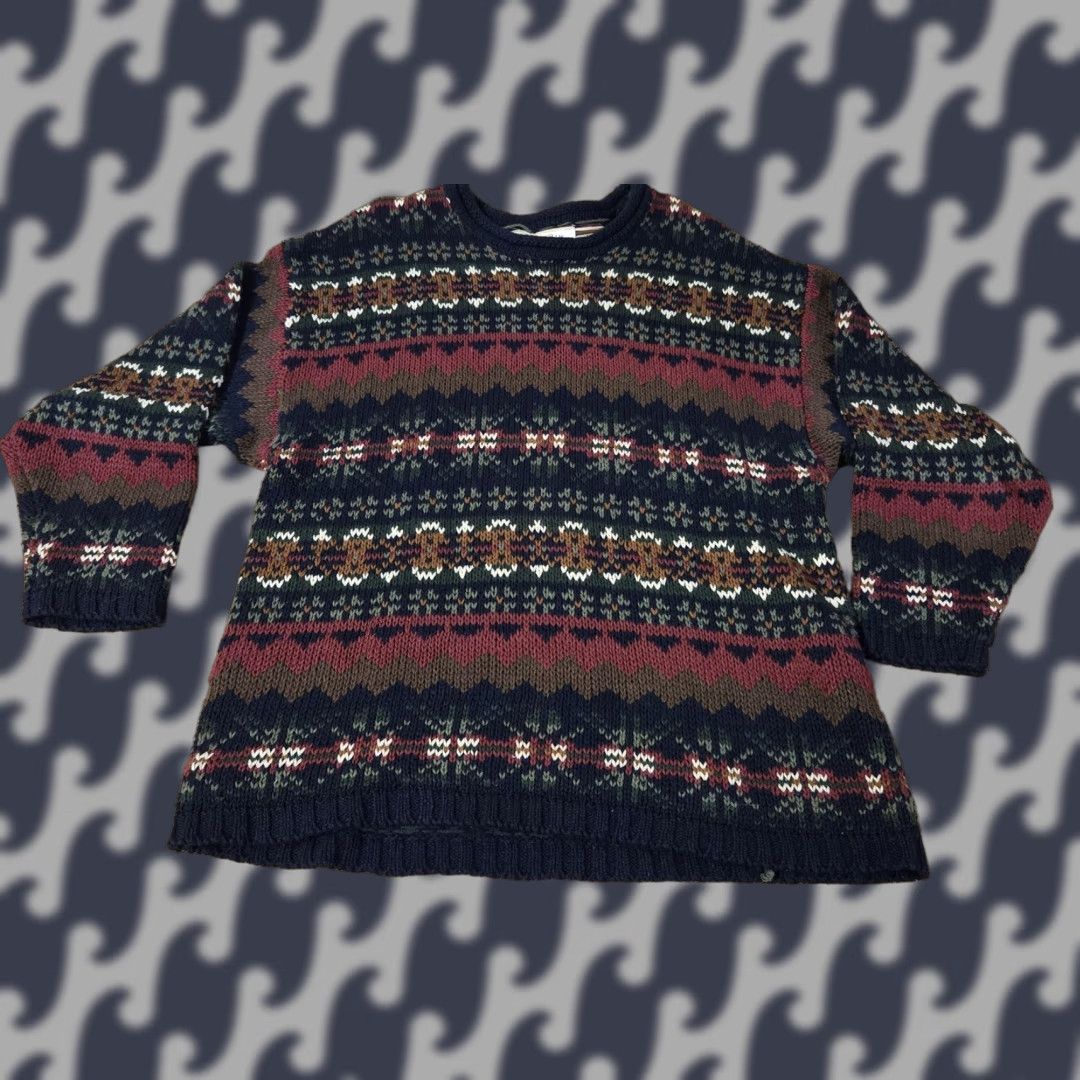 Vintage **Vintage 90s County Seat Mens XL Navy Fair Isle Ramie Cotton Sweater** User: Vintage County Seat Mens XL Navy Fair Isle Ramie Cotton Sweater Size US XL / EU 56 / 4 - 1 Thumbnail