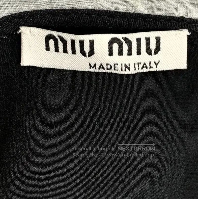 Miu Miu Miu Miu Black Silk Women's Shirt . Size M / US 6-8 / IT 42-44 - 5 Thumbnail