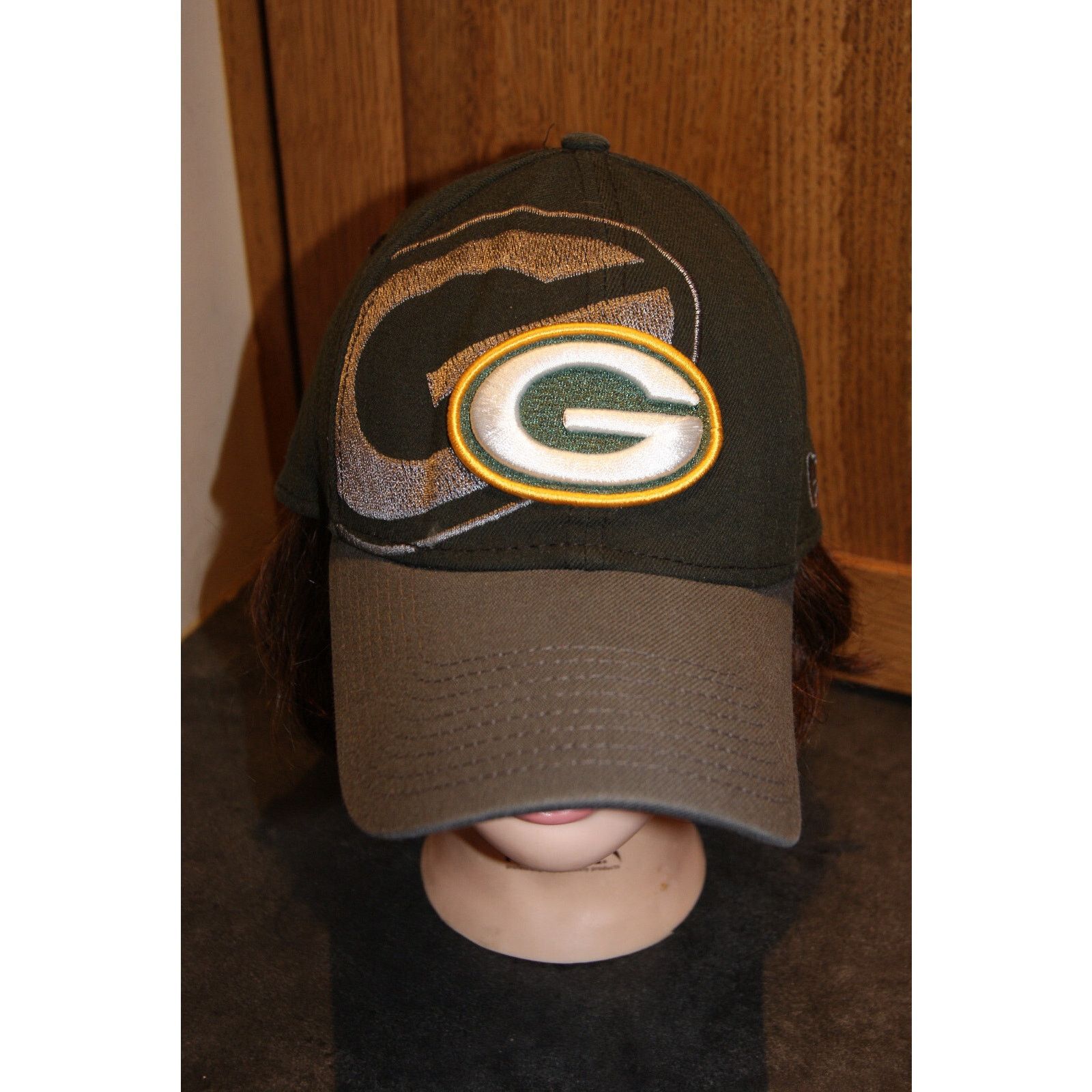 New Era Green Bay Packers New Era 39Thirty Fitted M/L Logo VTG Y2K Size ONE SIZE - 1 Thumbnail