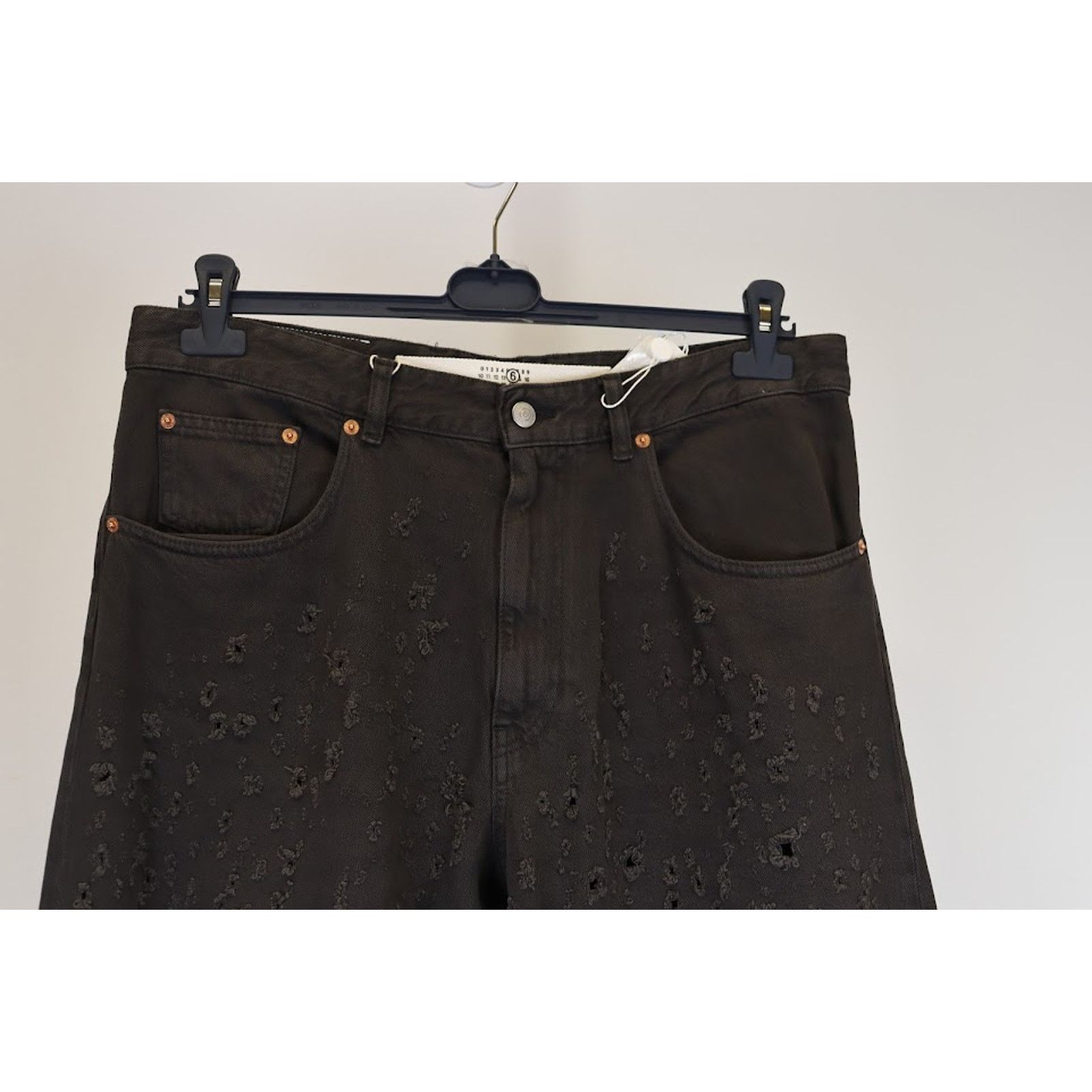 Maison Margiela o1rshd1 Distressed Jeans in Brown Size US 33 - 2 Thumbnail
