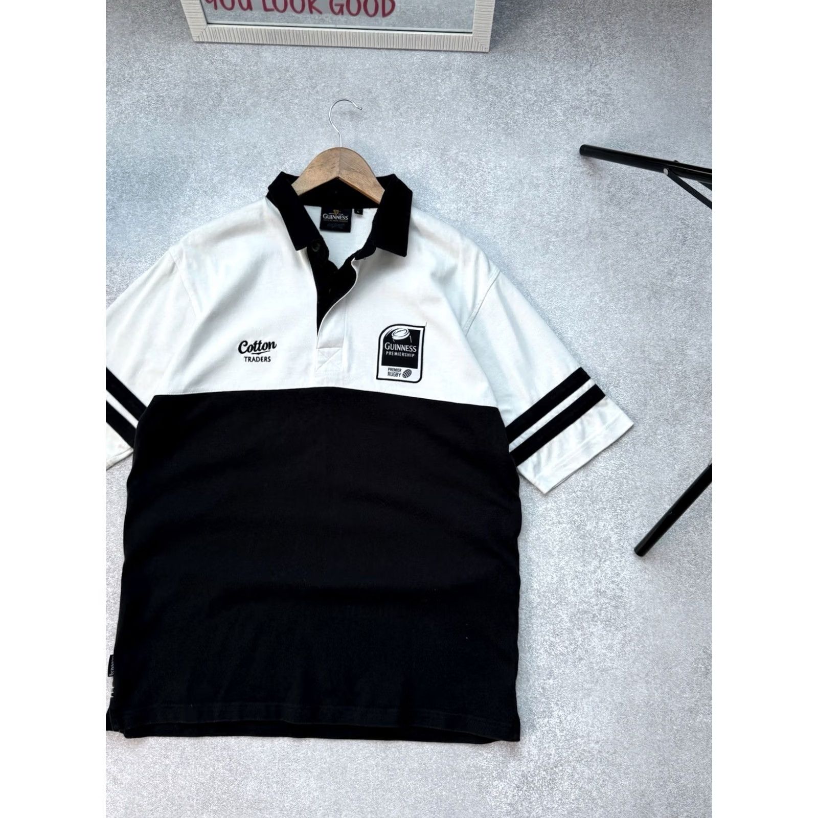 Vintage Guinness Polo T Shirt Rugby Vintage Men L Black Short Sleeve Cotton Polo 90s Classic Guinness Rugby Premium Rugby Shirt Mens Size US L / EU 52-54 / 3 - 3 Thumbnail