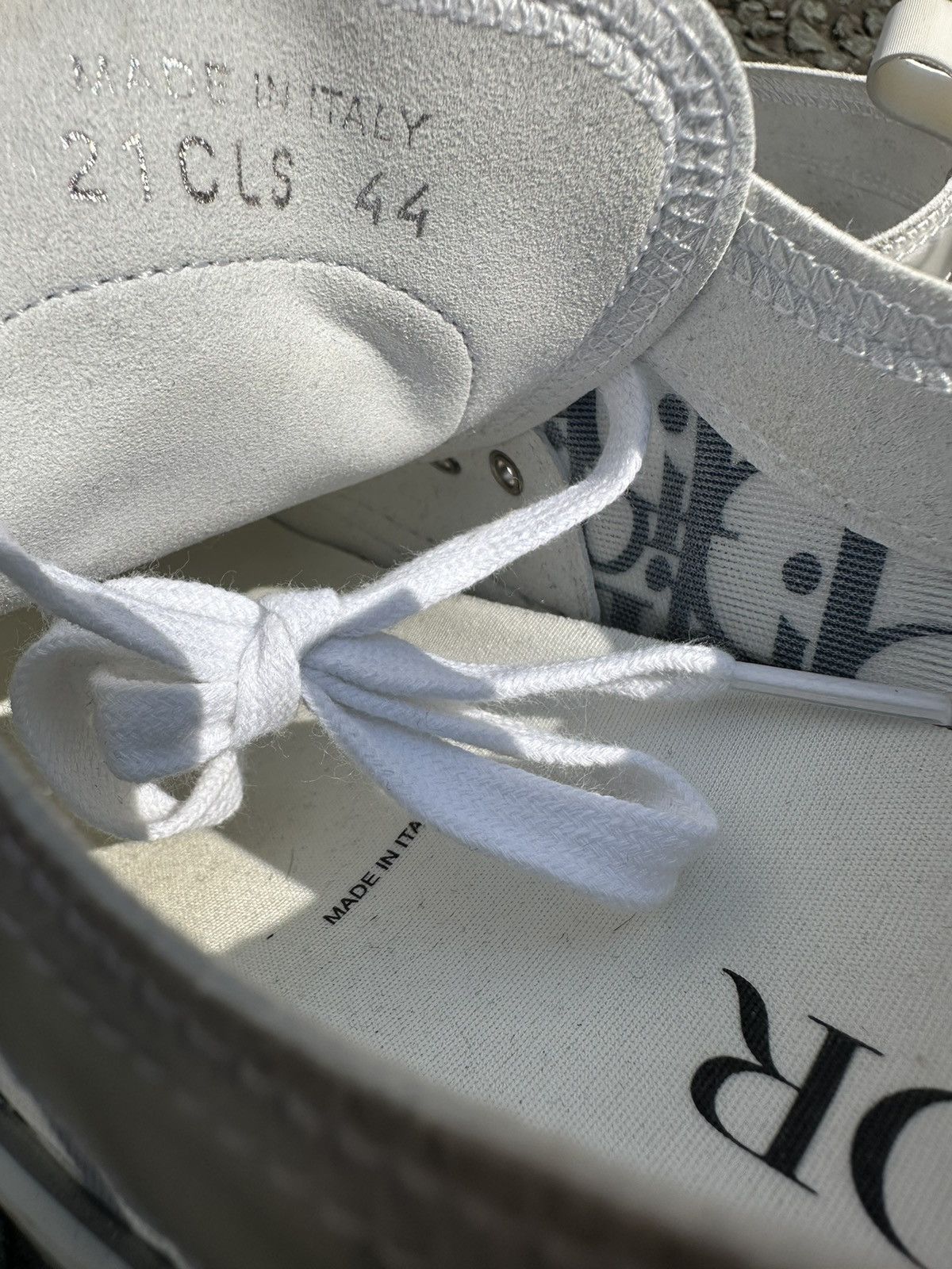 Dior Dior B23 Low White Navy Oblique Size US 10 / EU 43 - 7 Thumbnail