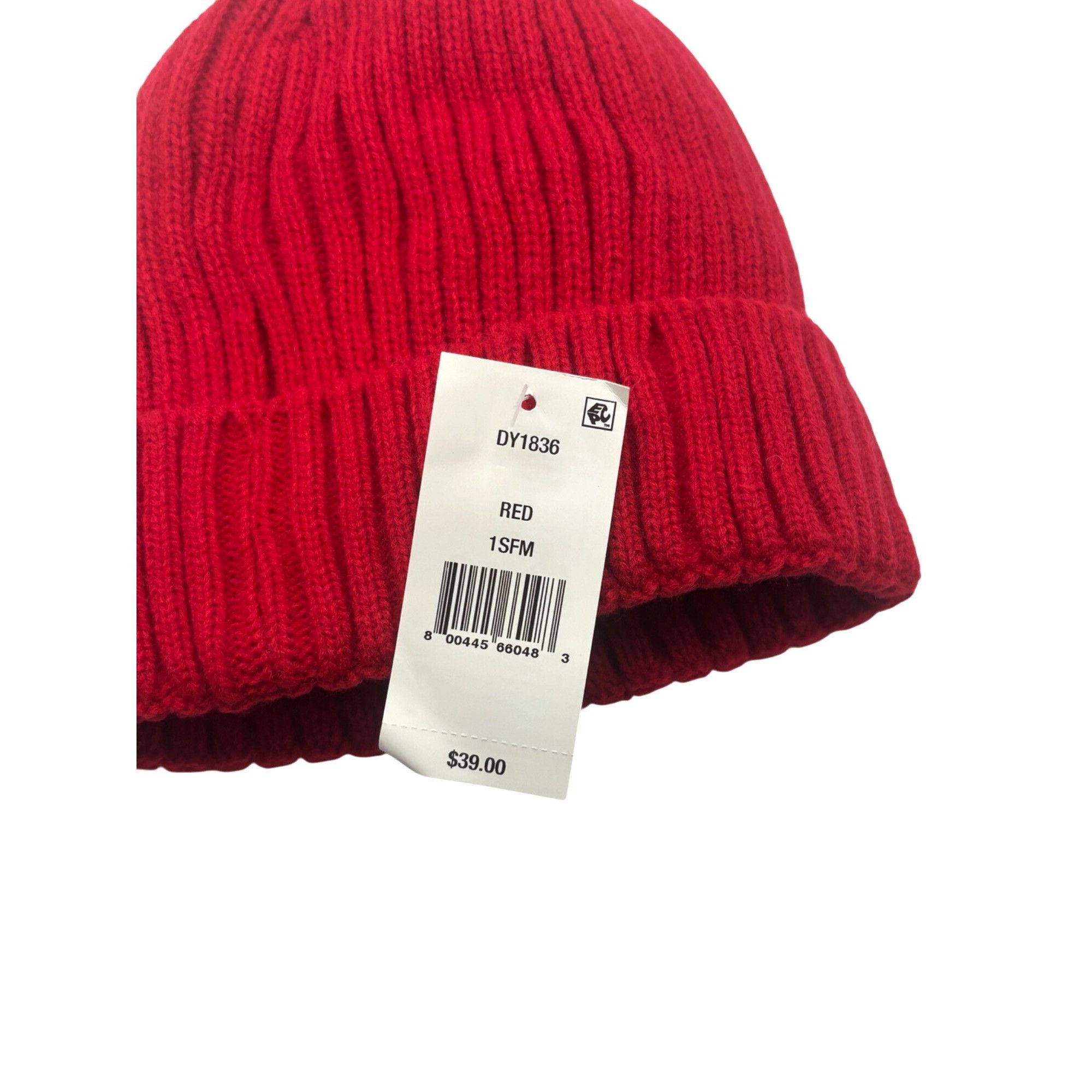 DKNY DKNY Fleece-Lined Knit Beanie, Red Size ONE SIZE - 6 Thumbnail