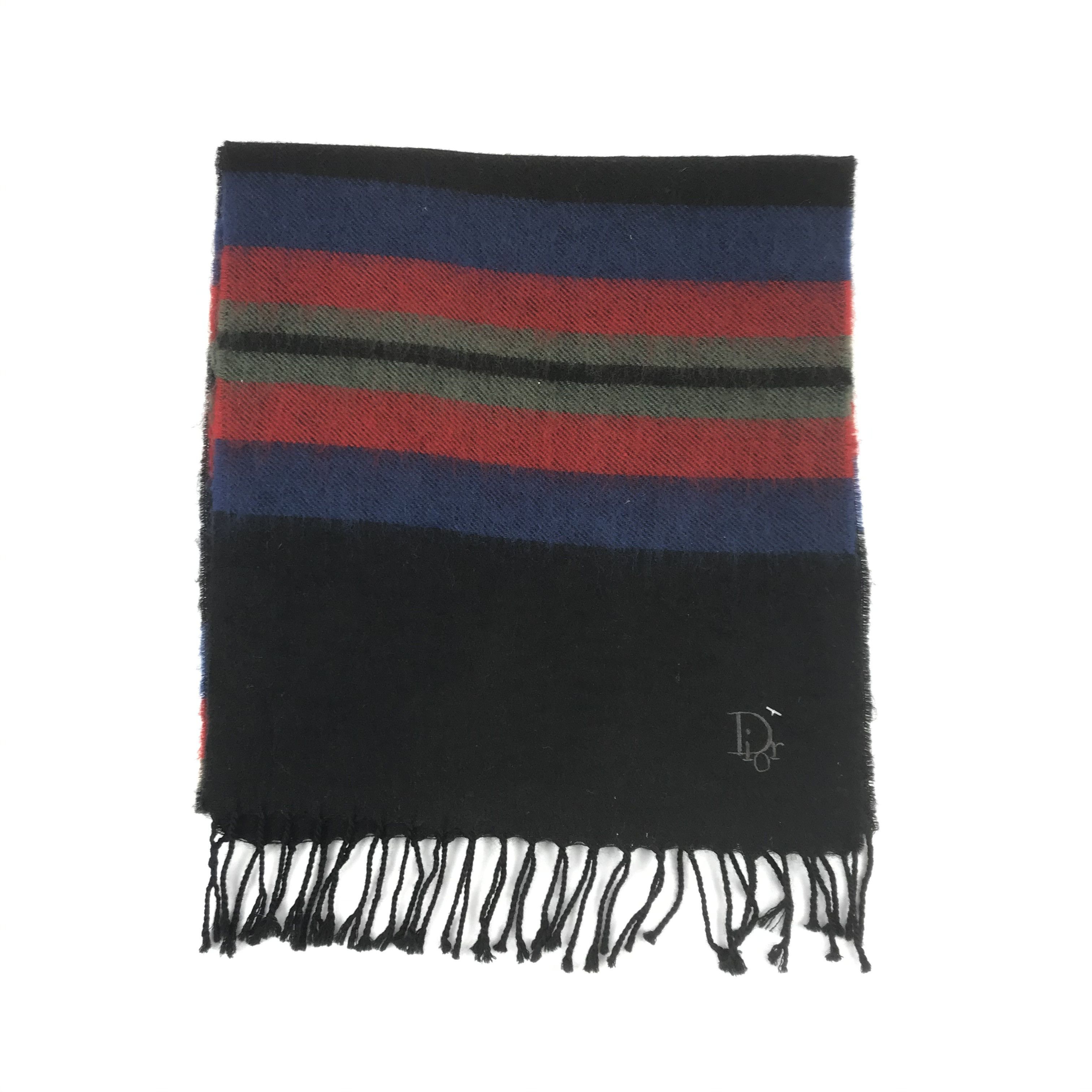 Vintage Vintage Christian Dior Scarf Muffler Wool Scarves Size ONE SIZE - 2 Thumbnail