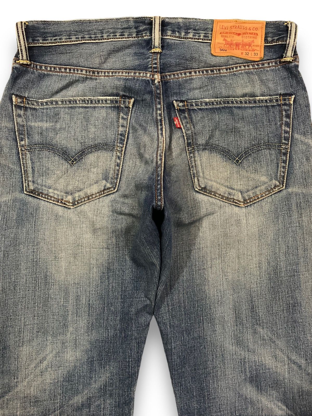 Levi's Vintage Clothing Vintage Y2K Levis 502 Blue Washed Loose Straight Jeans 32x29 Size US 32 / EU 48 - 11 Thumbnail