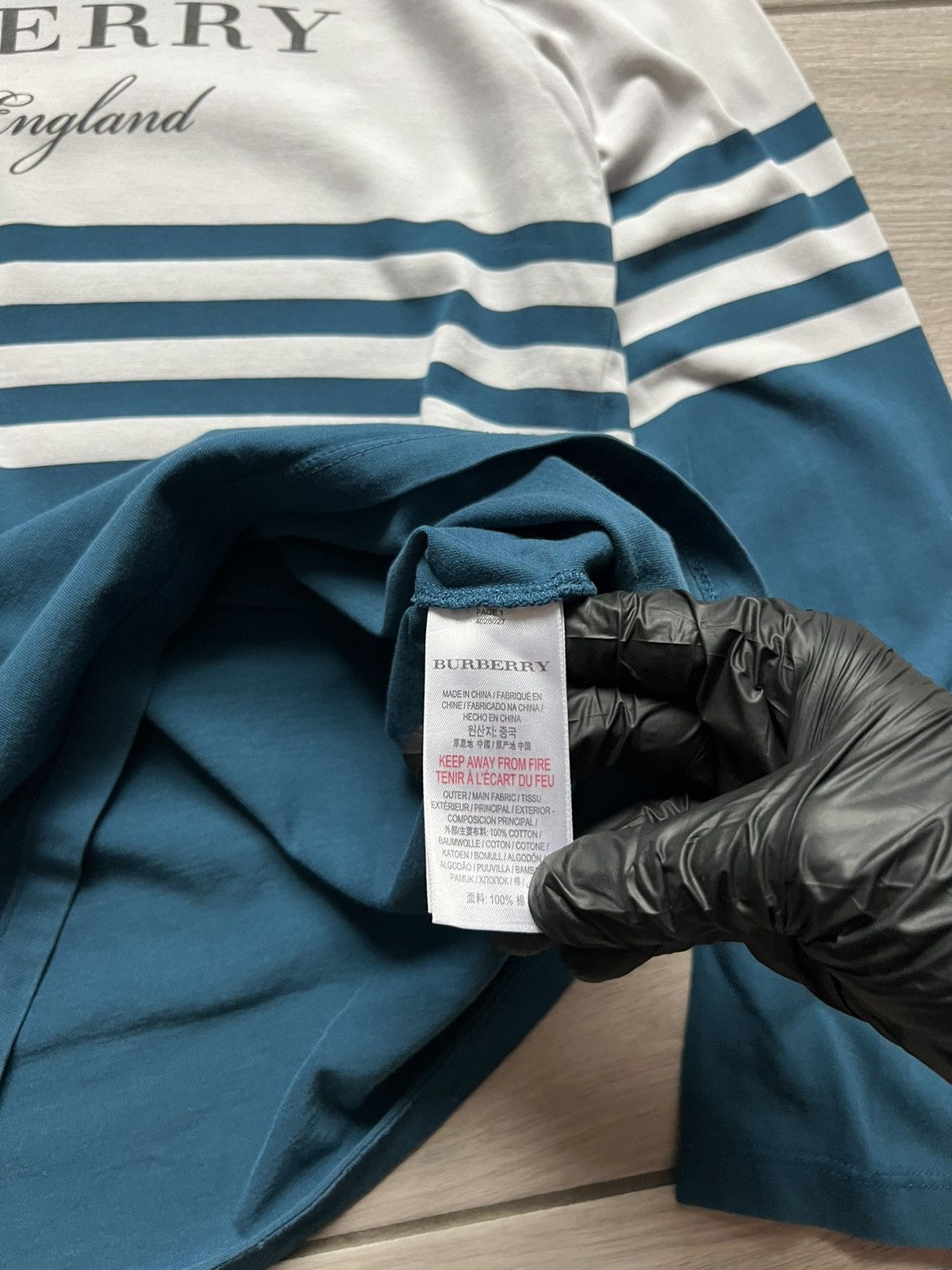 Burberry Burberry Long Sleeve Luxury Big Logo XS Rare Size US XXS / EU 40 - 6 Thumbnail