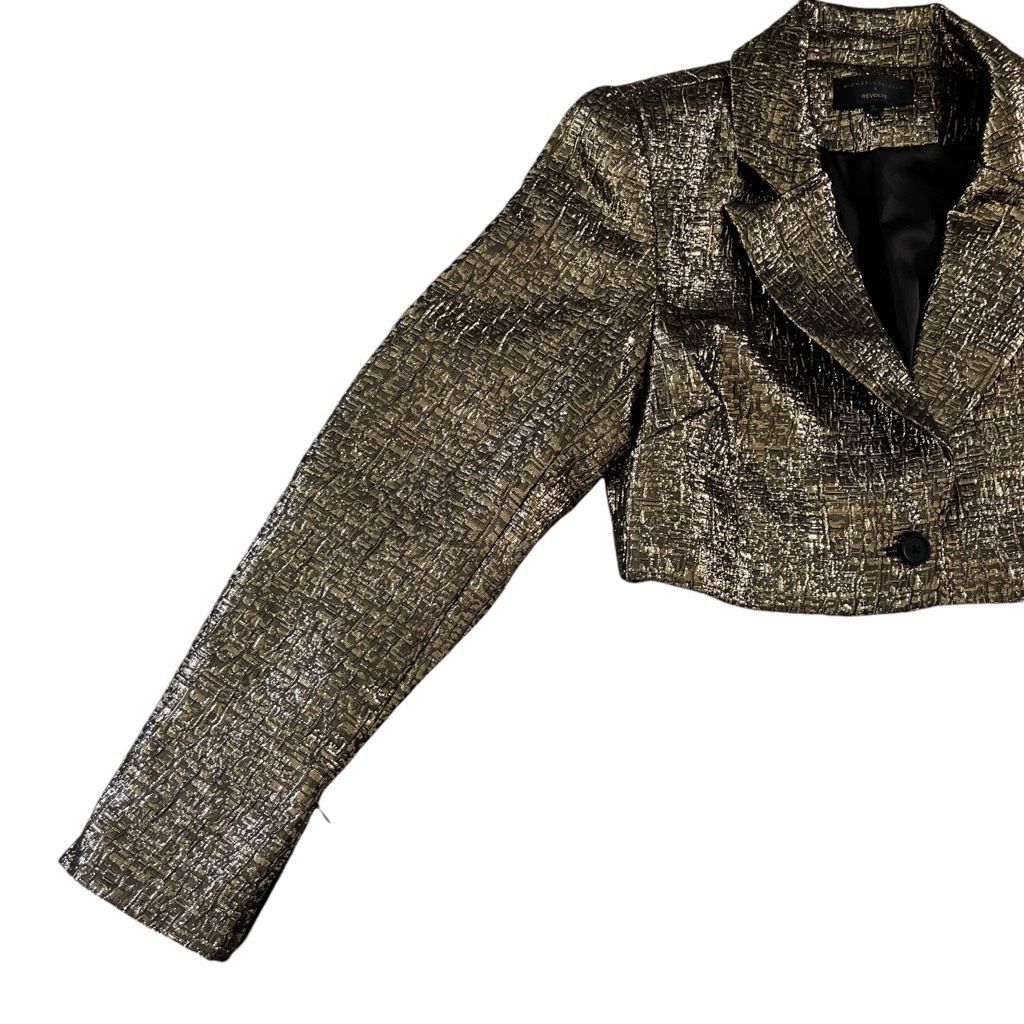 Other Michael Costello x REVOLVE Washington Jacket in Black & Gold Size XS / US 0-2 / IT 36-38 - 5 Thumbnail