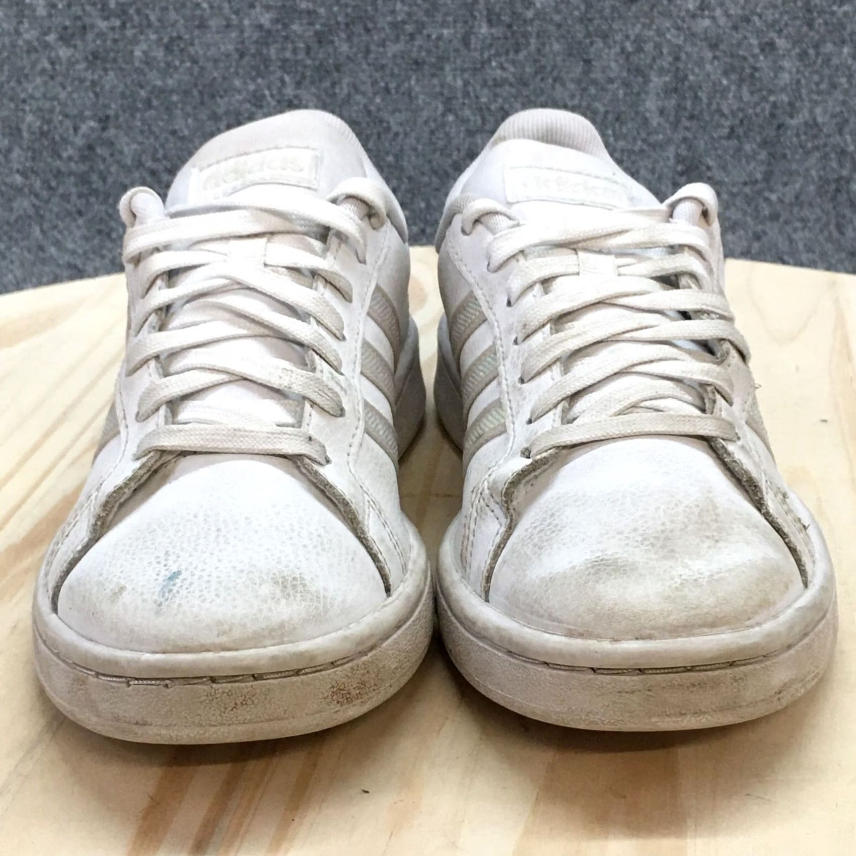 Adidas Adidas Sneaker Womens 6 White Grand Court Lace Up Casual Comfort Leather FW3734 Size US 6 / IT 36 - 6 Thumbnail