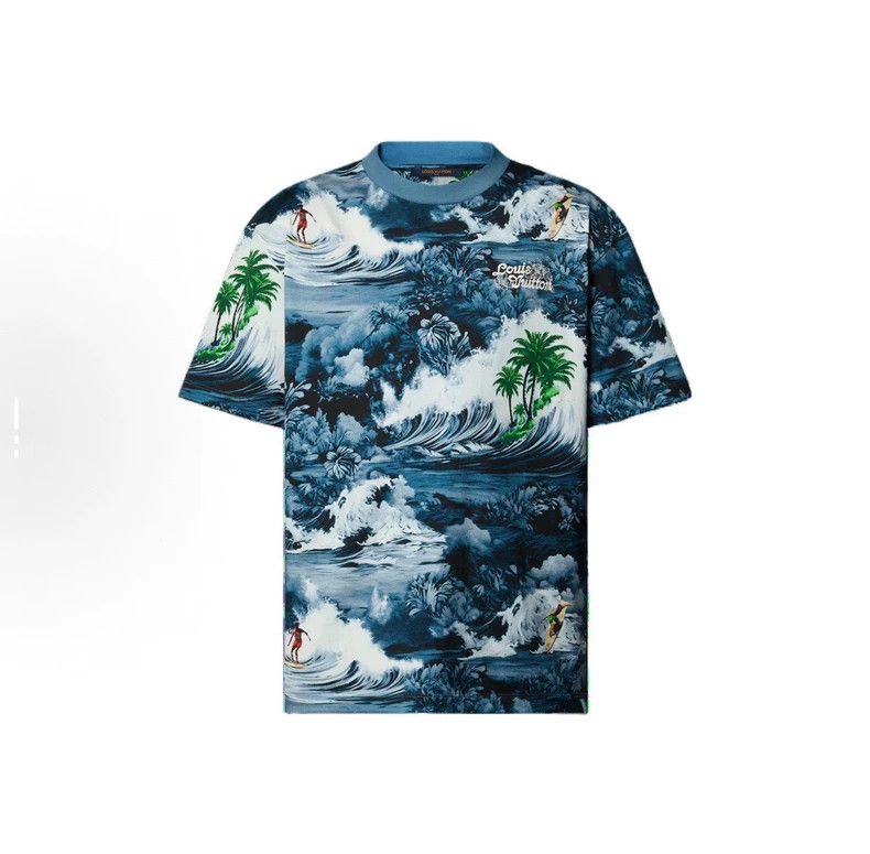 Louis Vuitton Louis Vuitton Coconut Tree Surf Print Short Sleeve Size US L / EU 52-54 / 3 - 1 Thumbnail