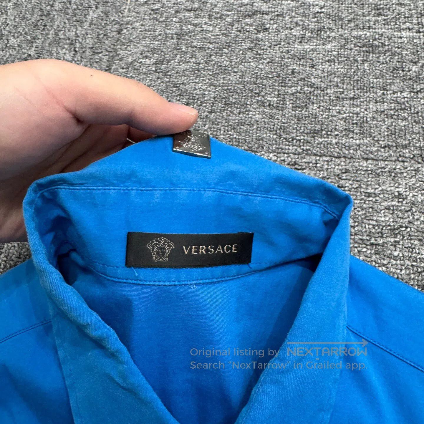 Versace Versace size38 Leisure short-sleeved shirt| Size US XXS / EU 40 - 3 Thumbnail