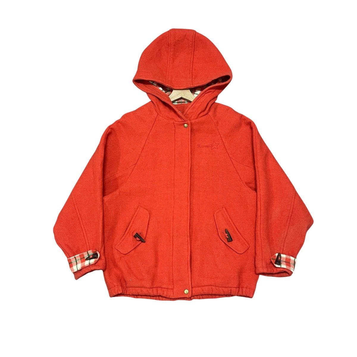 Japanese Brand ‼️DEADSTOCK‼️ Vintage Rodeo Crown Plaid Lined Wool Duffle Coat Size US L / EU 52-54 / 3 - 2 Thumbnail