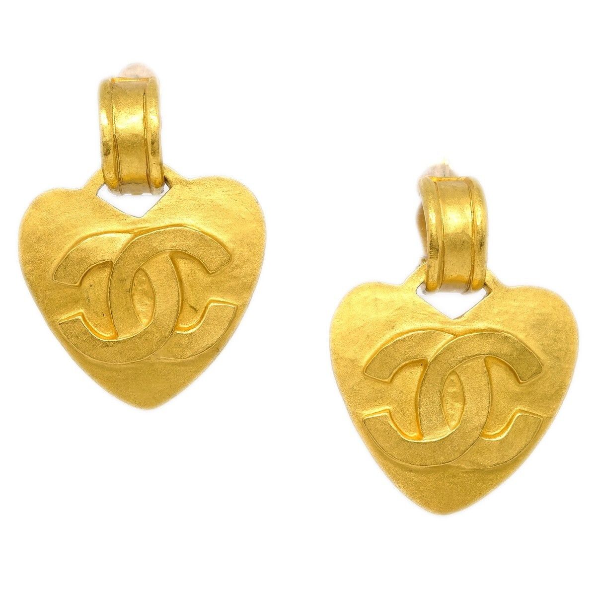 Chanel Chanel Vintage CC Heart Clip-On Metal Size ONE SIZE - 1 Thumbnail