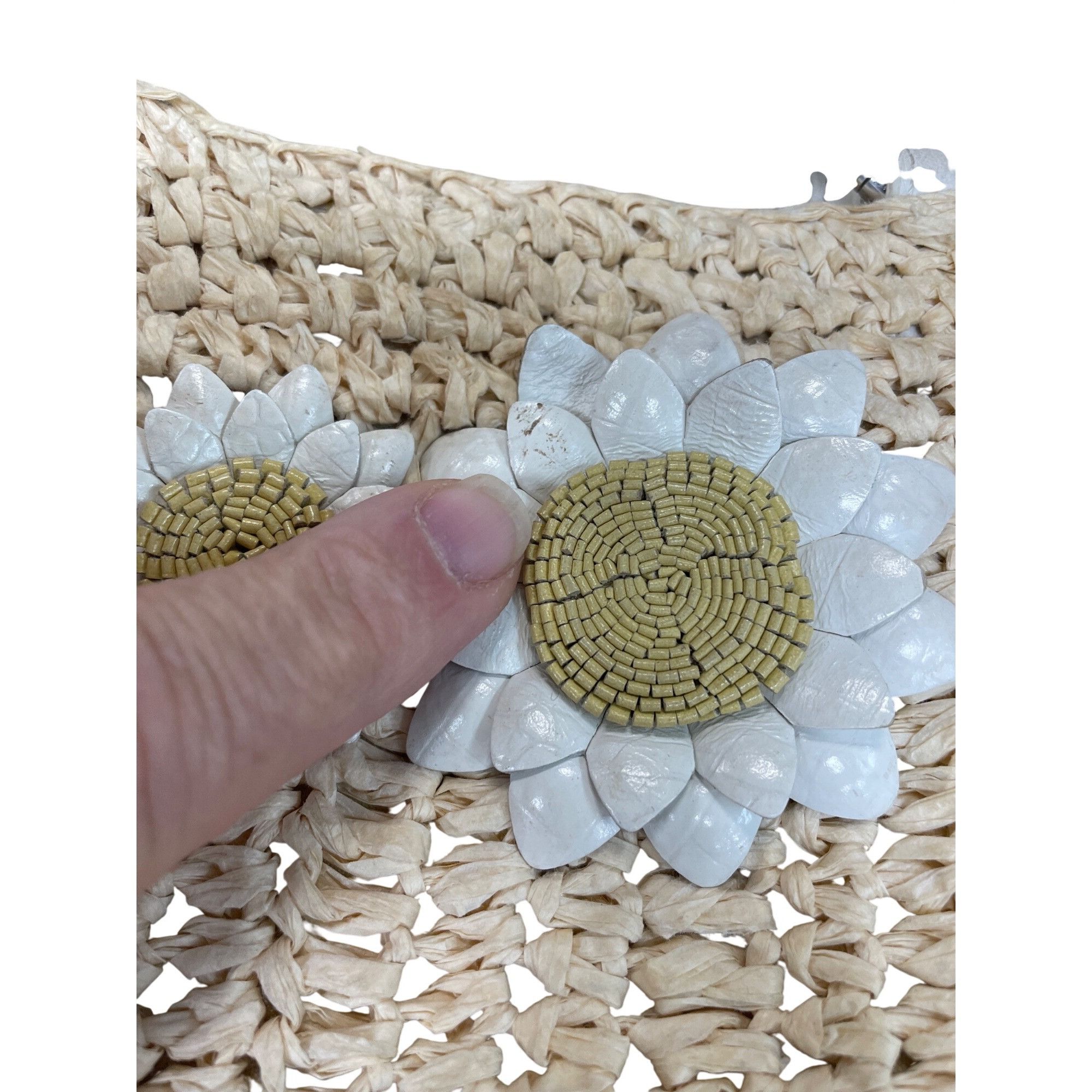 Brighton Brighton womans beige straw raffia leather handle shoulder b Size ONE SIZE - 7 Thumbnail