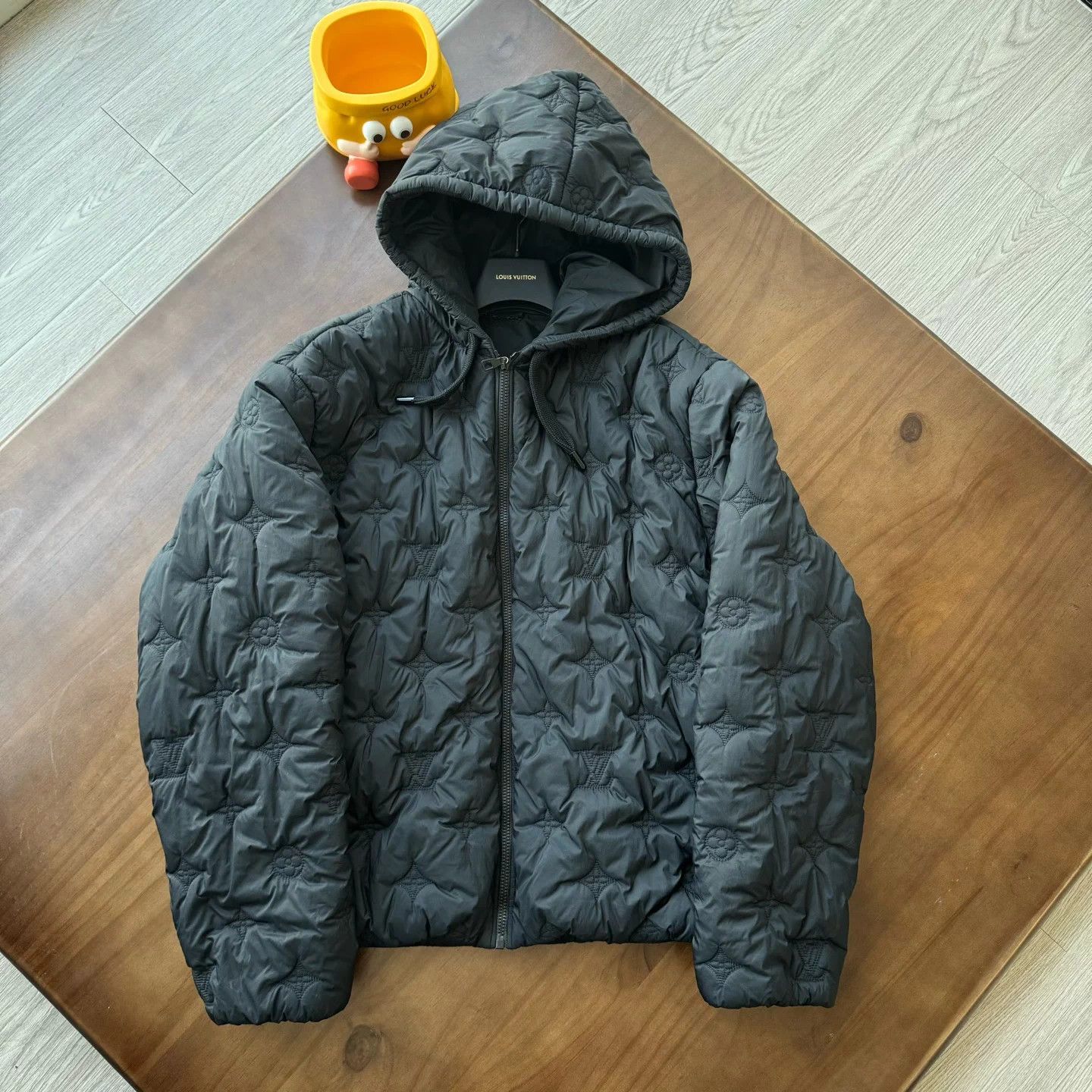 Louis Vuitton LV 24FW Black Embossed All-over Print Jacket 54 Size US L / EU 52-54 / 3 - 1 Thumbnail