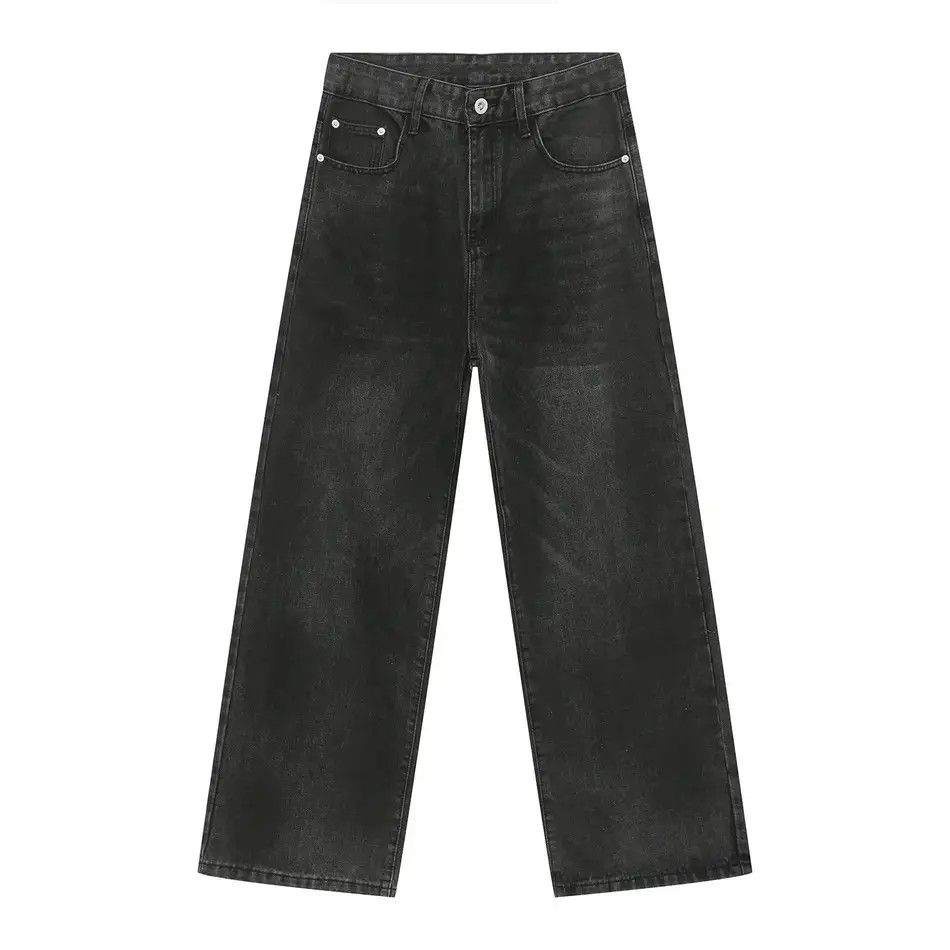 Japanese Brand Retro loose high street straight leg jeans Size US 32 / EU 48 - 5 Thumbnail