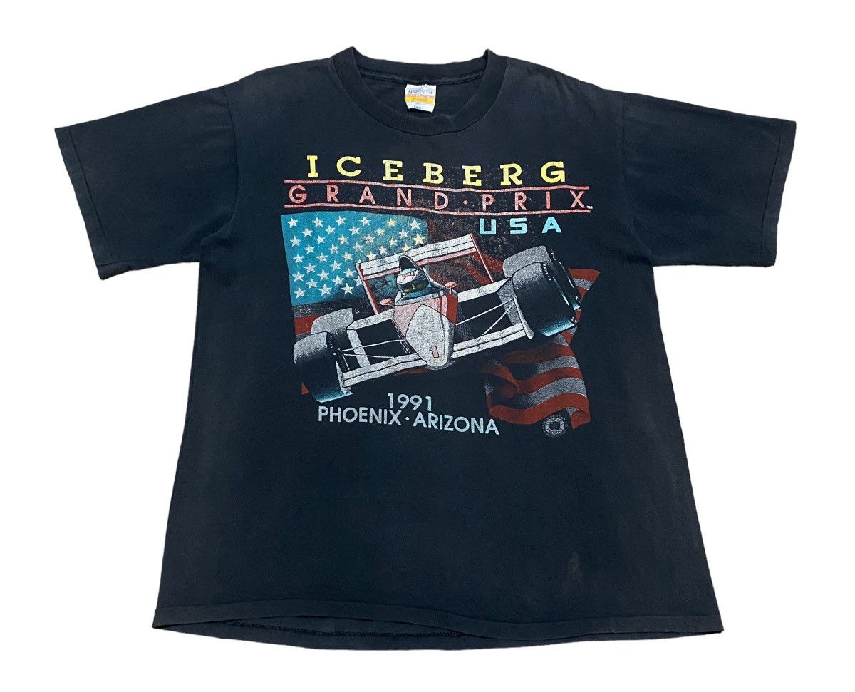 Vintage Vintage Formula 1 Iceberg Grand Prix Usa T-Shirt 1990s Size US L / EU 52-54 / 3 - 1 Thumbnail