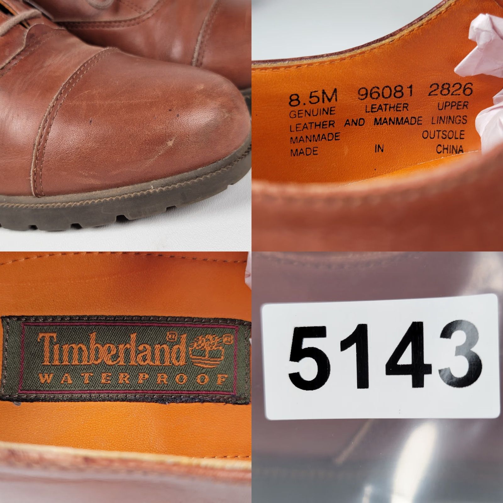 Timberland Timberland Mens Dress Oxford Cap Toe Leather Shoes Brown D Rubber Outsole 9 M Cap Toe 96081 Size ONE SIZE - 9 Thumbnail