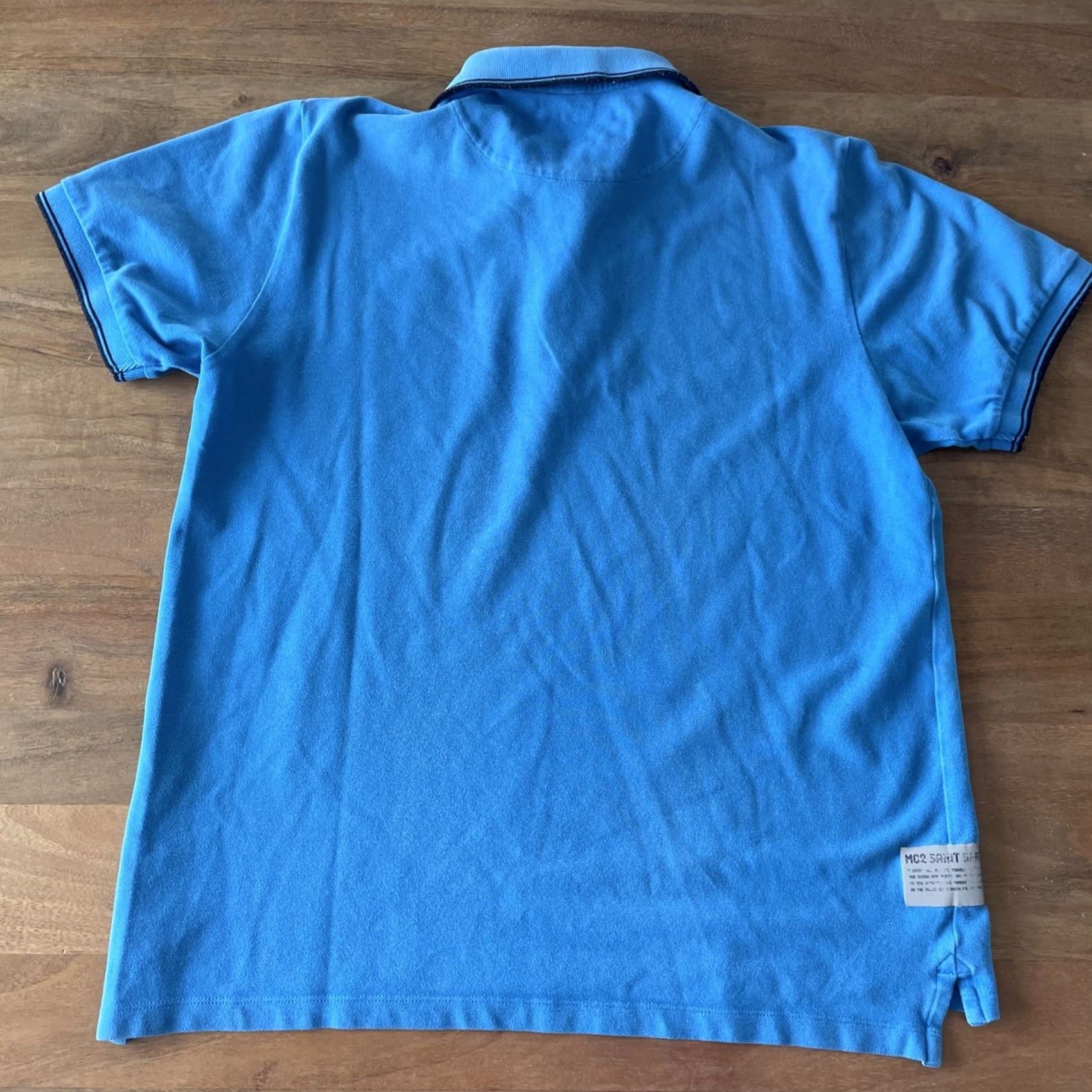 MC2 Saint Barth MC2 Saint Barth Polo Shirt Adult Small Blue Short Sleeve Cotton Knit Preppy Size US S / EU 44-46 / 1 - 2 Thumbnail