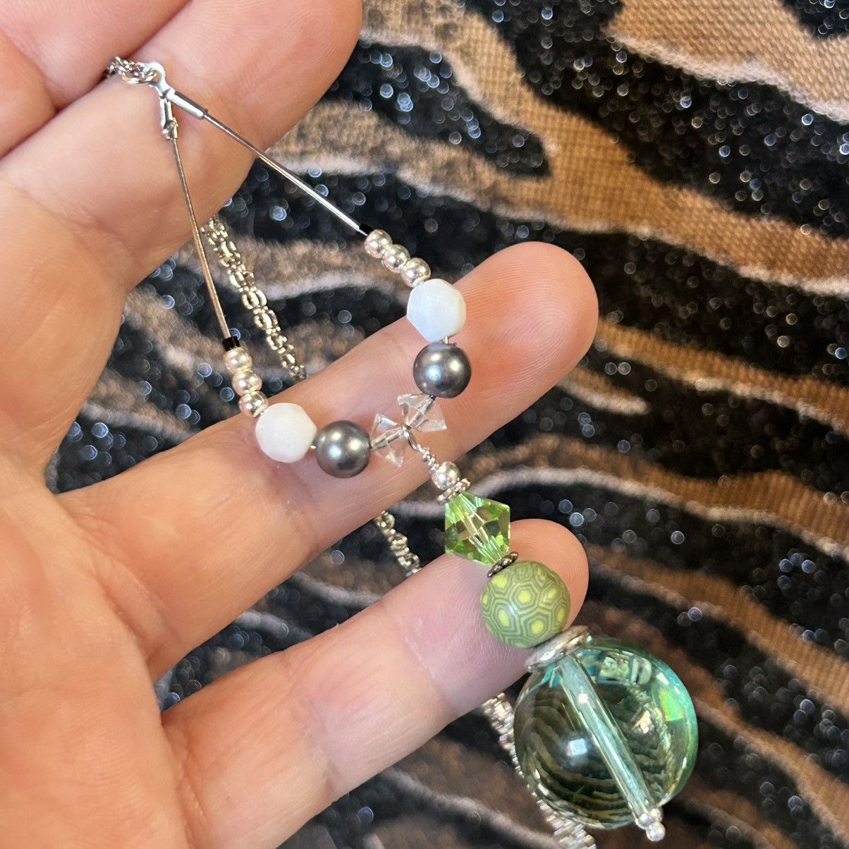 Handmade Handcrafted vintage bead changeable charm pendant necklace Size ONE SIZE - 1 Thumbnail