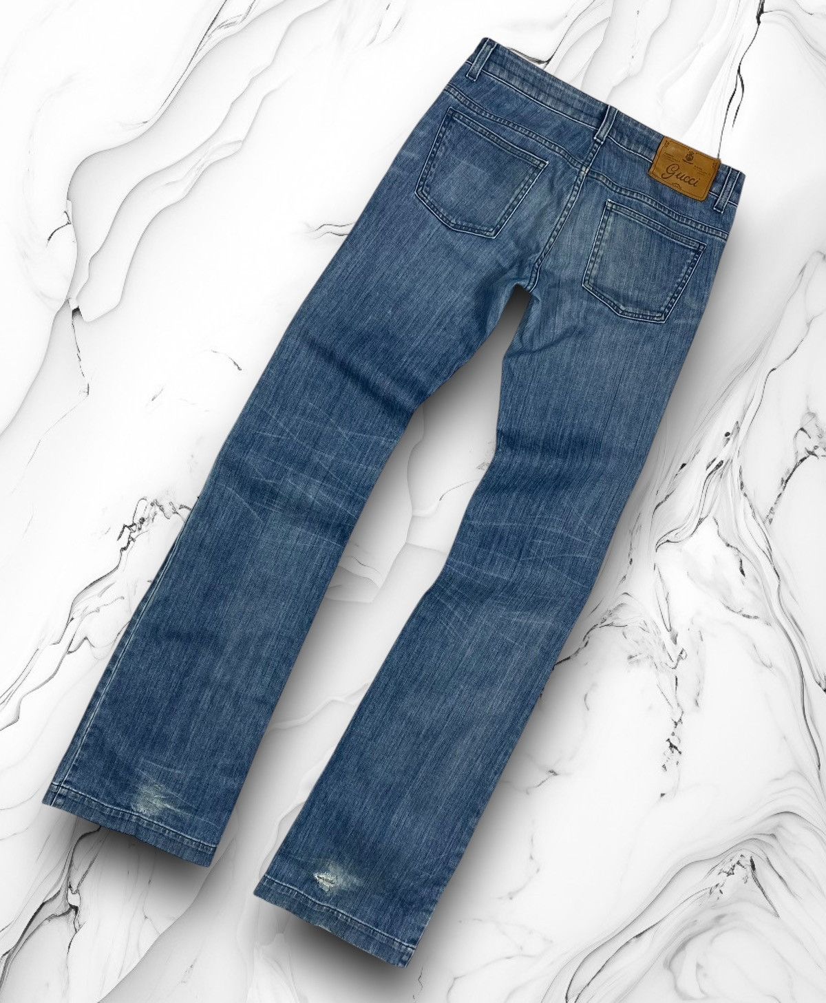 Gucci Gucci Boot Cut Blue Jeans Luxury Italy Designer Women Size 26" / US 2 / IT 38 - 1 Thumbnail