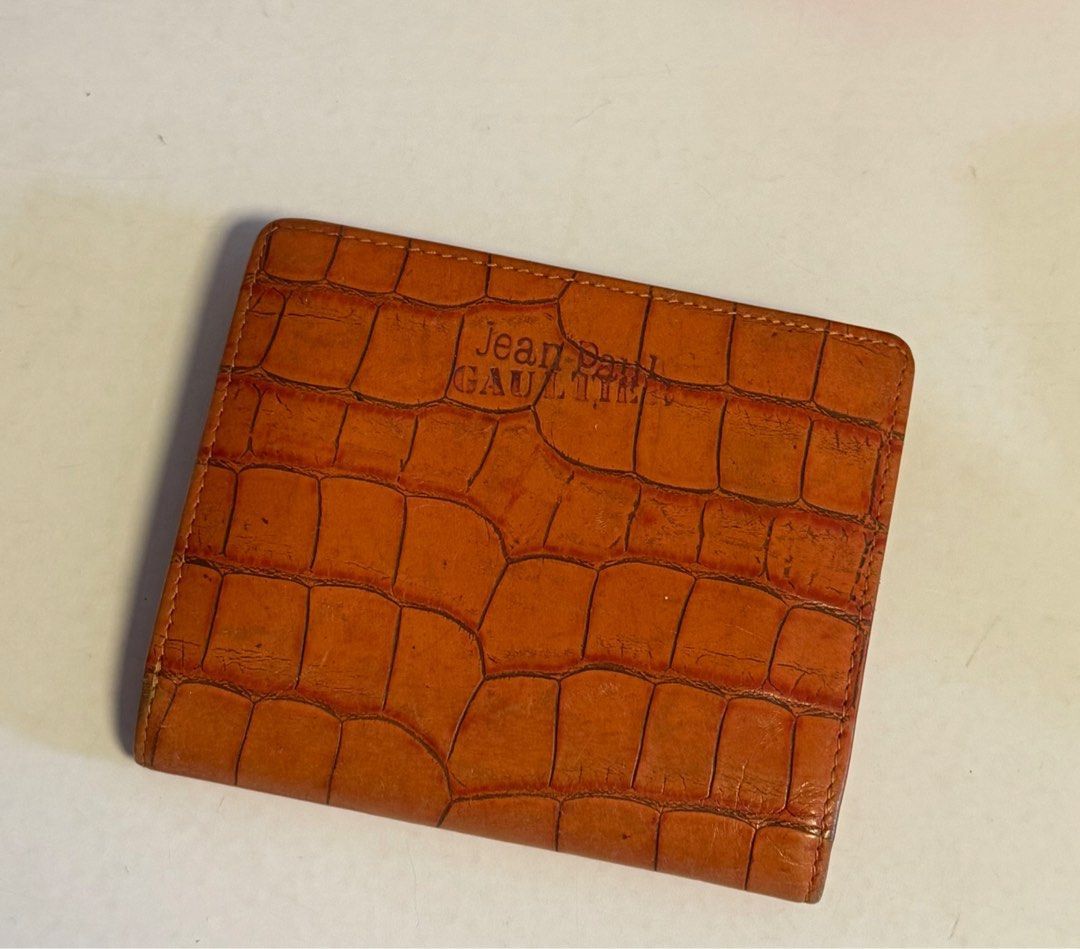 Jean Paul Gaultier brown wallet