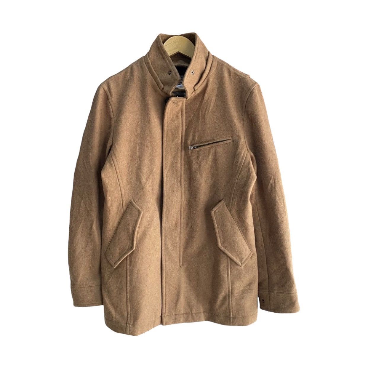Katharine Hamnett London Vintage Katharine Hamnett London Wool Funnel NeckFieldJacket Size US L / EU 52-54 / 3 - 1 Thumbnail