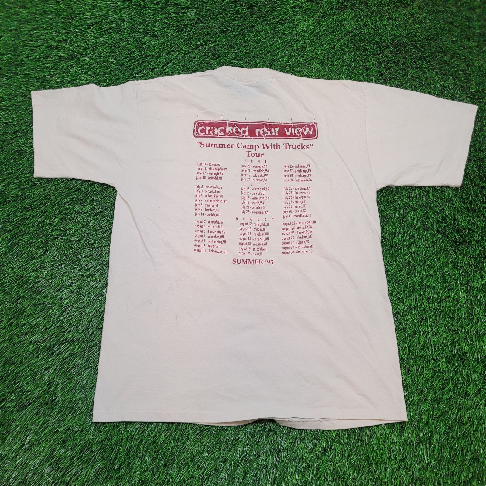 Vintage VTG 1995 Hootie & the Blowfish T-Shirt XL Cracked Rear View Size US XL / EU 56 / 4 - 6 Thumbnail