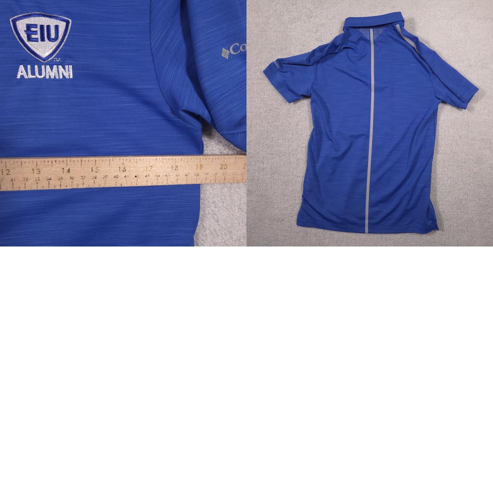 Vintage Columbia Polo Shirt Mens S Blue Omni-Wick Golf EIU Alumni Embroidered Logo Shirt Bryn Women? Size US S / EU 44-46 / 1 - 9 Thumbnail