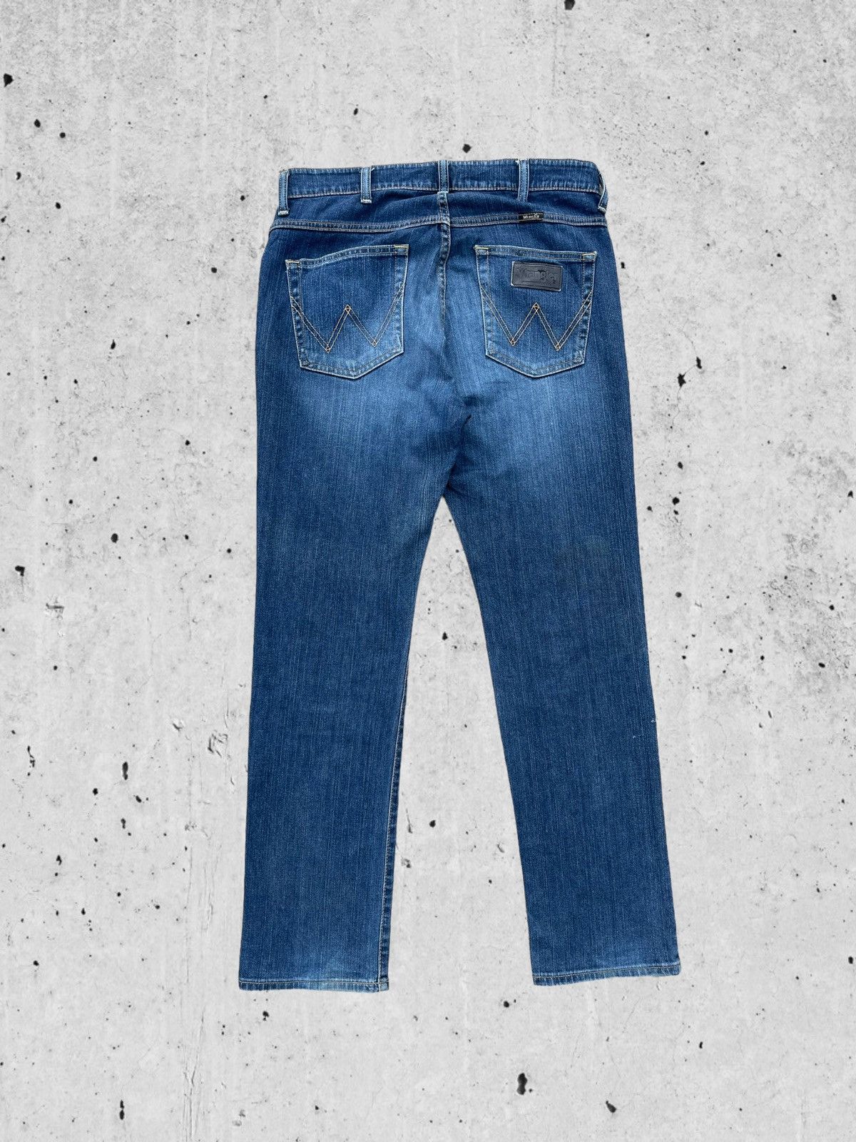 Designer × Wrangler 🔥 Wrangler Blue Distressed Denim W34 🔥 Size US 34 / EU 50 - 8 Thumbnail