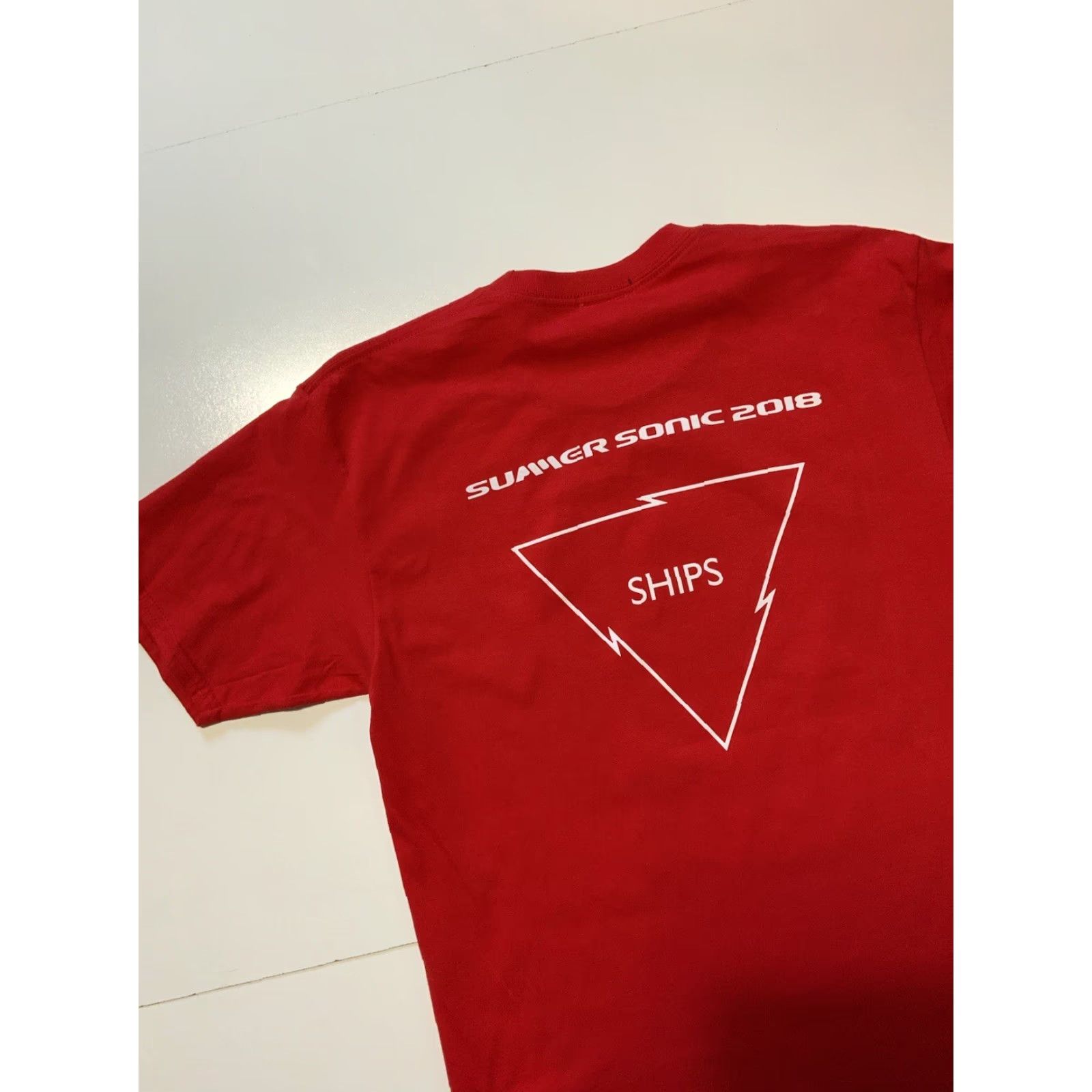 Vintage VINTAGE Ships Summer Sonic Music Festival 2018 Made In Japan Red Crewneck T-Shirt Sz. M Mens Size US M / EU 48-50 / 2 - 4 Thumbnail