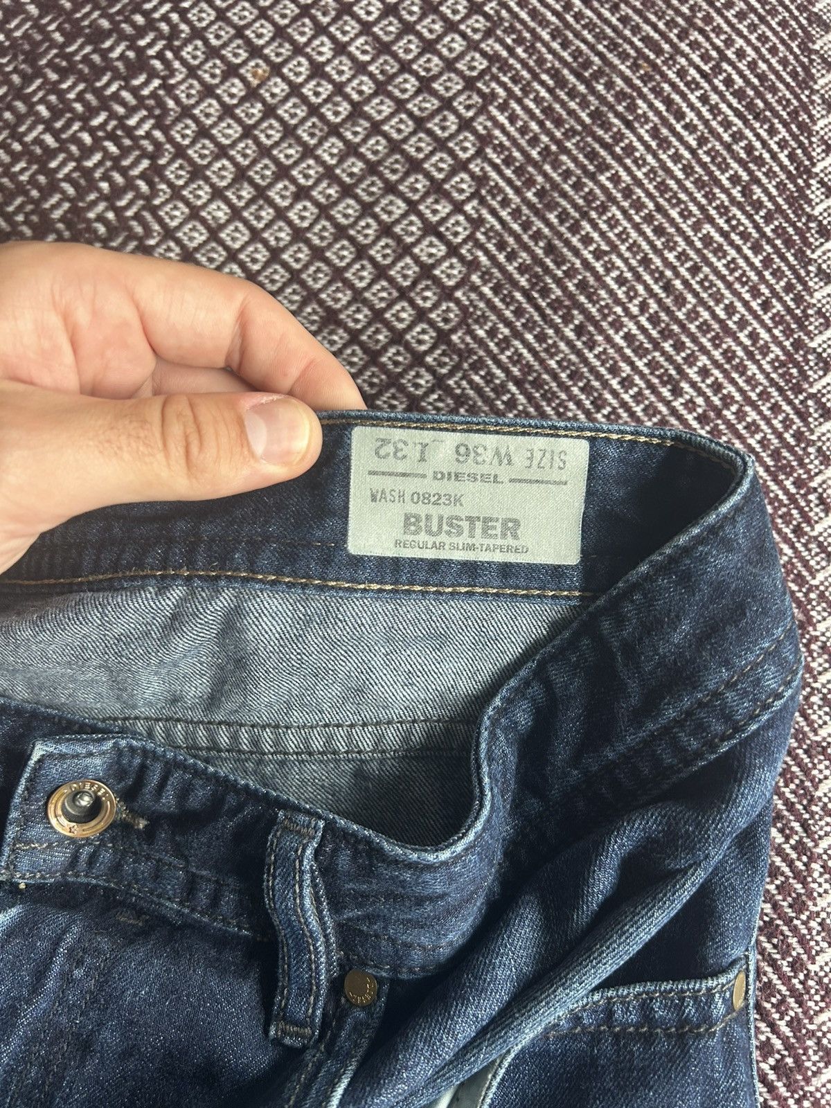Diesel Diesel Buster Distressed Jeans Faded Regular Pants Size 36 Size US 36 / EU 52 - 13 Thumbnail