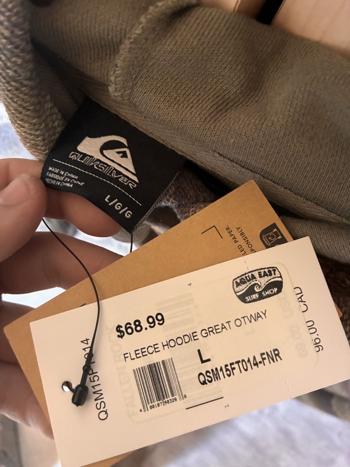 Quiksilver Quiksilver Beige knit fleece Large Size US L / EU 52-54 / 3 - 2 Thumbnail