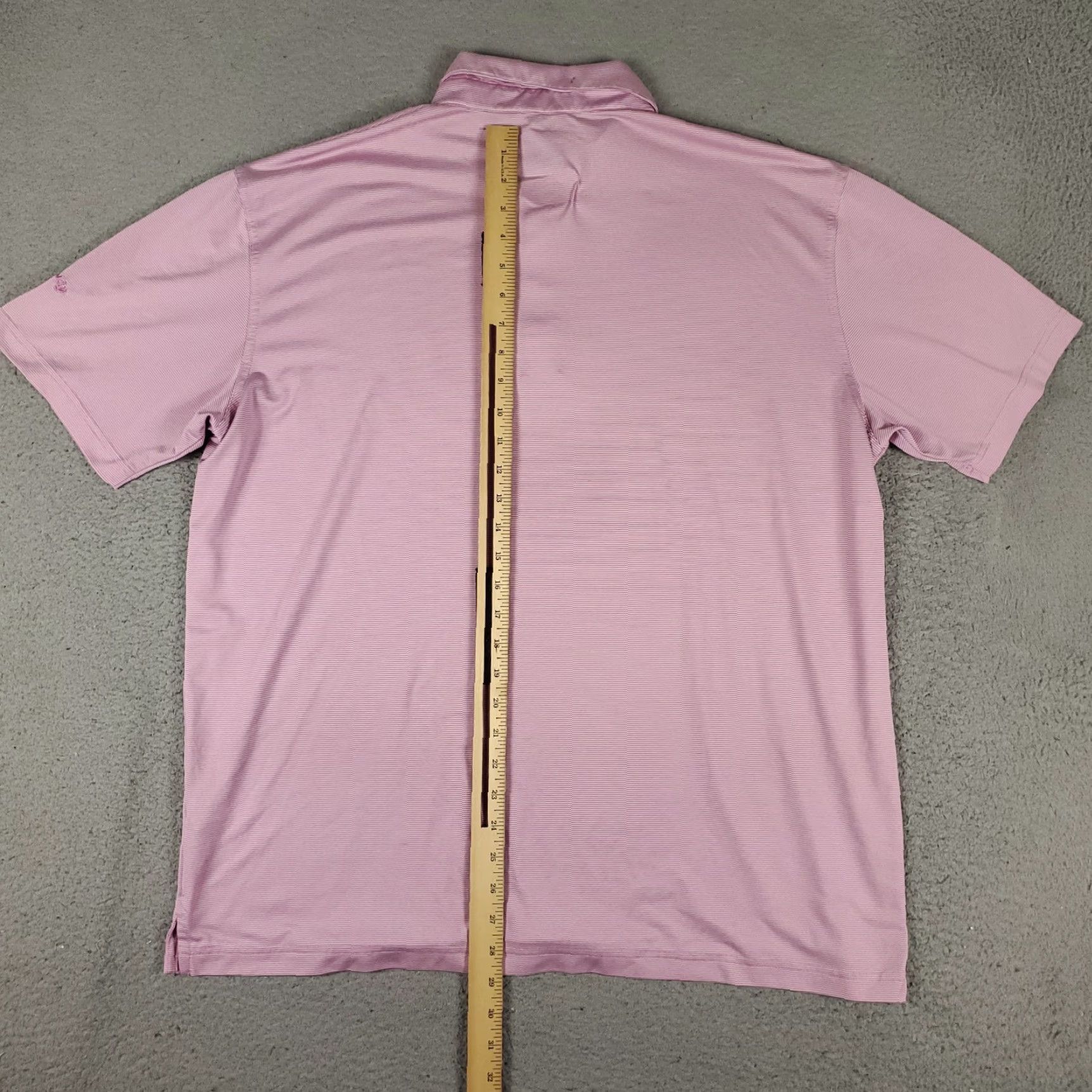 Callaway Callaway Polo Shirt Mens XL Purple Striped Opti Dri Fit Golf Short Sleeve Shirt Polo Size US XL / EU 56 / 4 - 5 Thumbnail