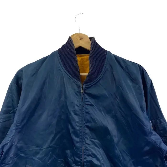 Vintage Vtg BOMBER MA-1 FLIGHT Army Military Reversible Jacket Size US XL / EU 56 / 4 - 2 Thumbnail