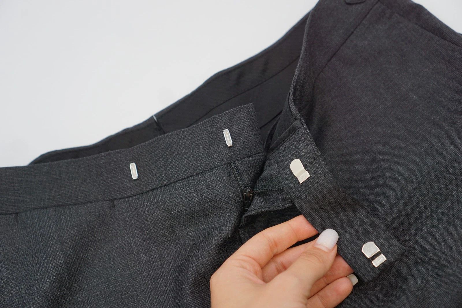 Suitsupply Men Suitsupply Pants Trousers Brescia Grey Slim Fit UK/US38 Size 38R - 3 Thumbnail