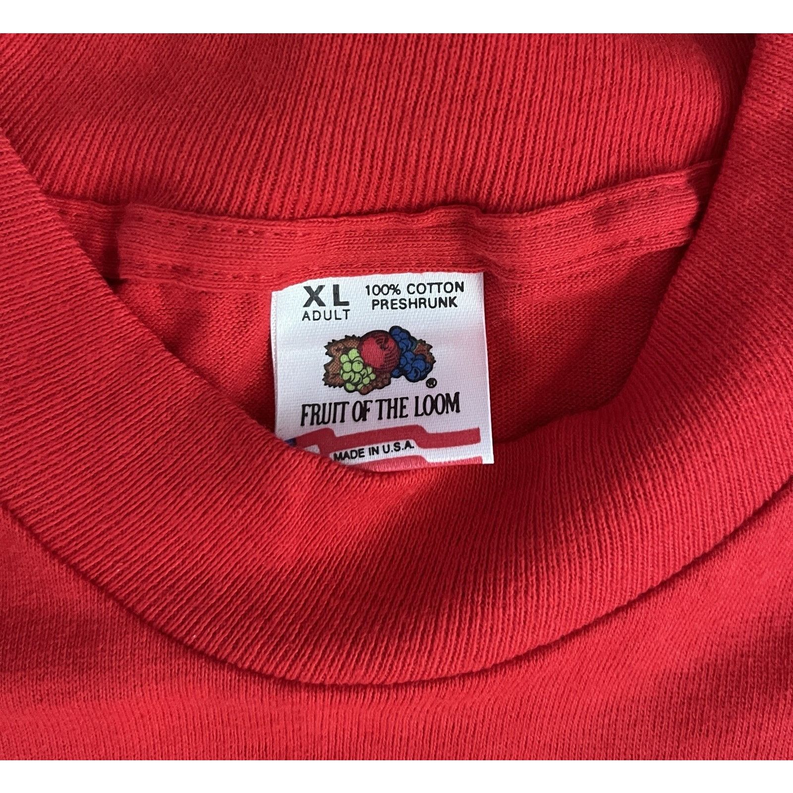 Fruit Of The Loom Fruit Of The Loom Vintage 90s T-Shirt XL Mens Single Stitch Size US XL / EU 56 / 4 - 4 Thumbnail