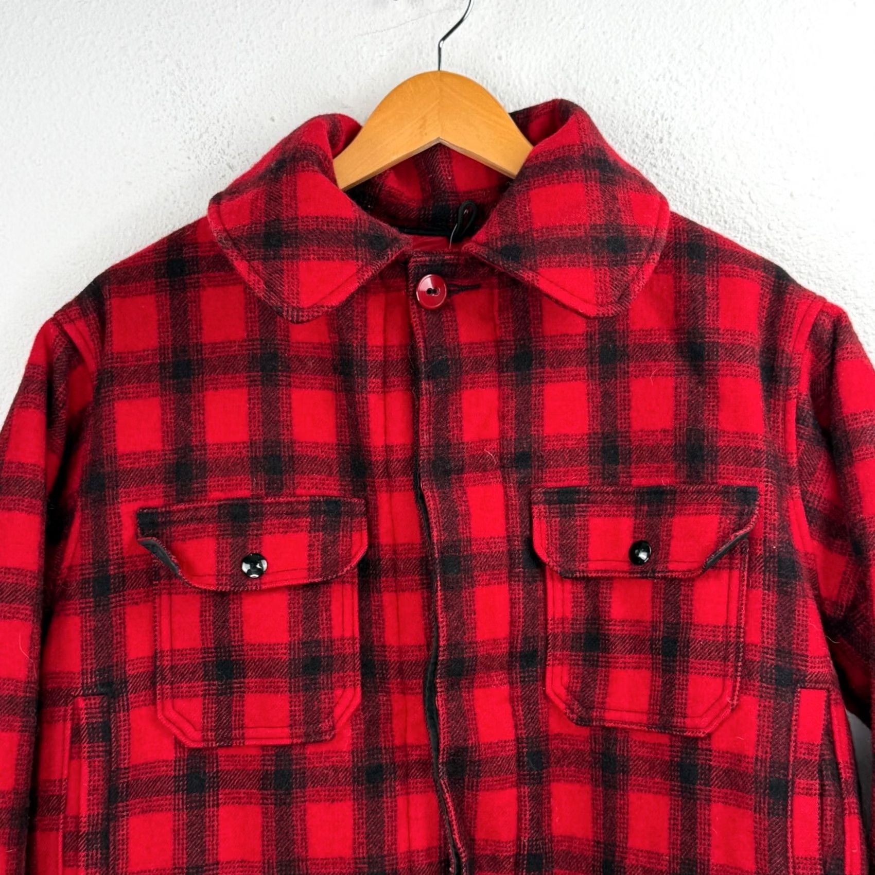 Vintage VINTAGE Woolrich Coat Mackinaw Buffalo Plaid Wool Hunting Jacket Sz 42 USA Shirt Size US XS / EU 42 / 0 - 2 Thumbnail