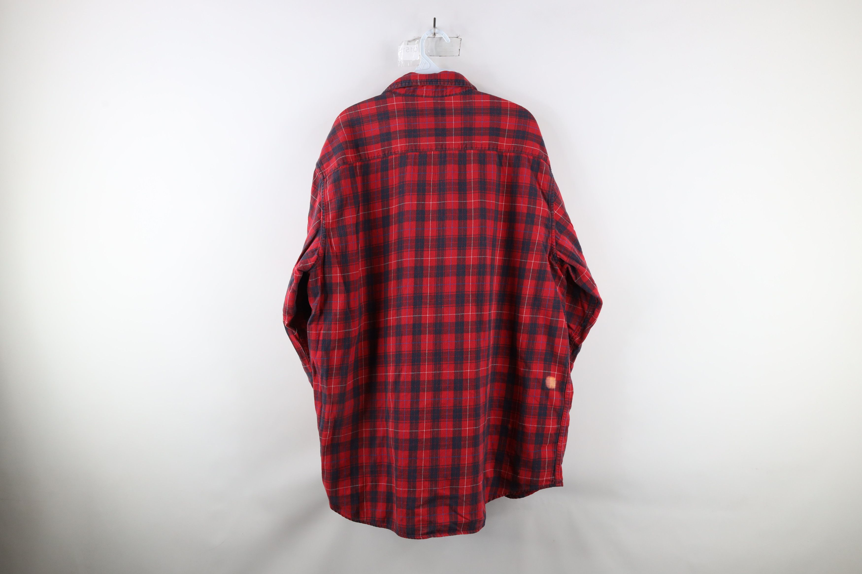 Carhartt × Vintage Vintage Carhartt Spell Out Collared Flannel Button Shirt Size US XXL / EU 58 / 5 - 11 Thumbnail