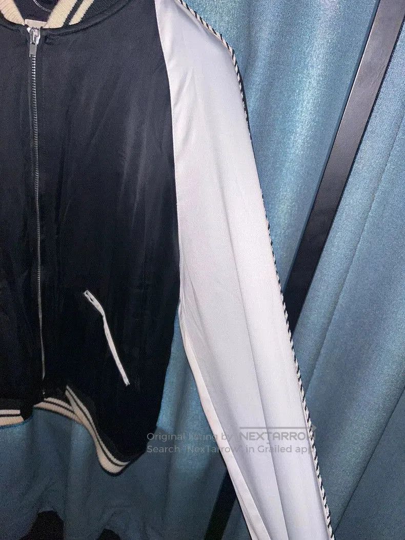 Saint Laurent Paris Saint Laurent Black and White Silk Jacket- Size US L / EU 52-54 / 3 - 5 Thumbnail