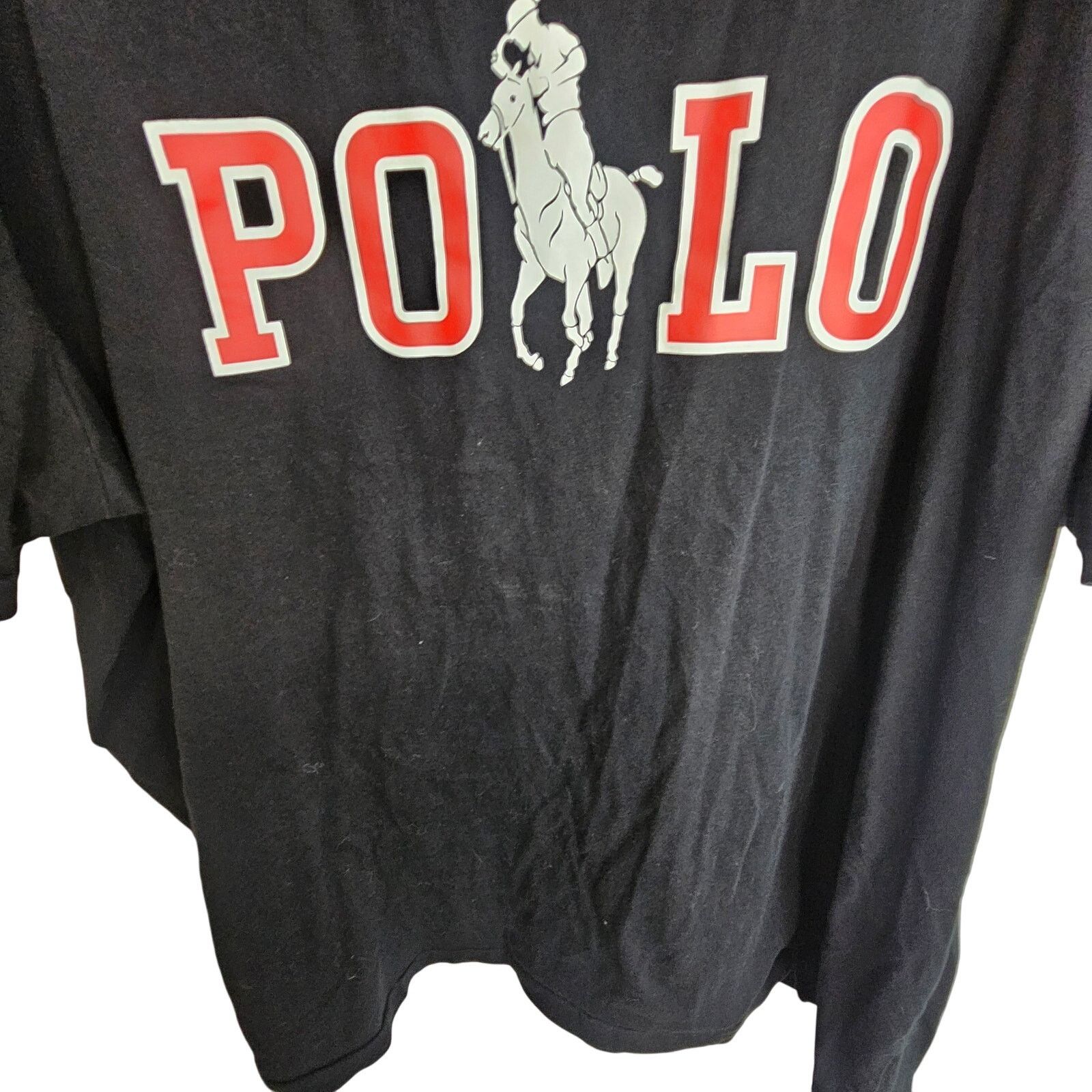 Polo Ralph Lauren Polo Ralph Lauren Mens T-Shirt Big Pony Logo Size 4XB Black Size US XXL / EU 58 / 5 - 3 Thumbnail