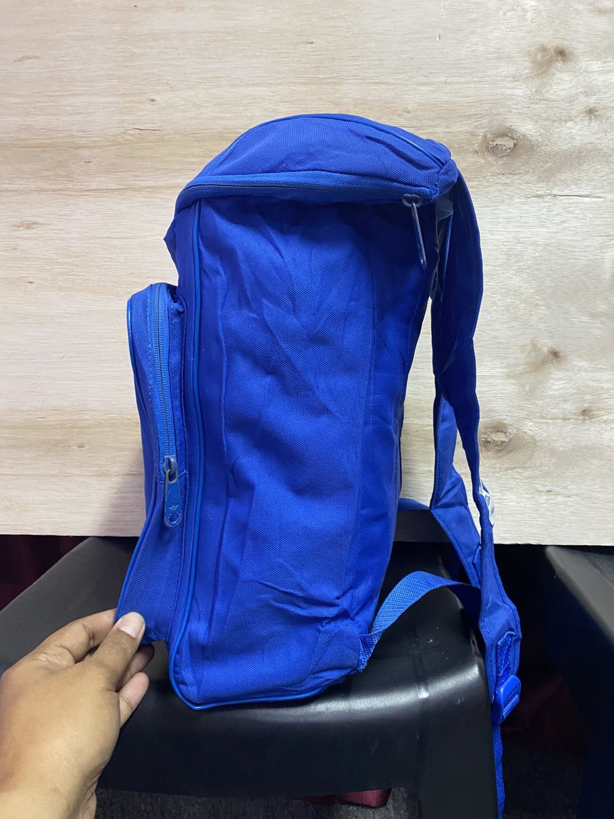 Adidas Adidas Originals Classic Trefoil backpack in blue. Size ONE SIZE - 3 Thumbnail
