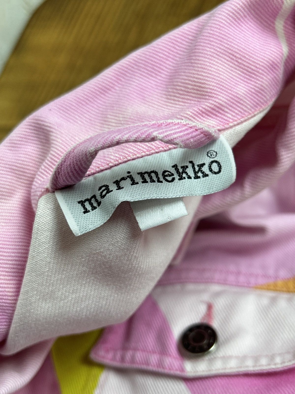 Marimekko Vintage Marimekko Unikko Jeans Denim Flower Jacket 42 Size M / US 6-8 / IT 42-44 - 10 Thumbnail
