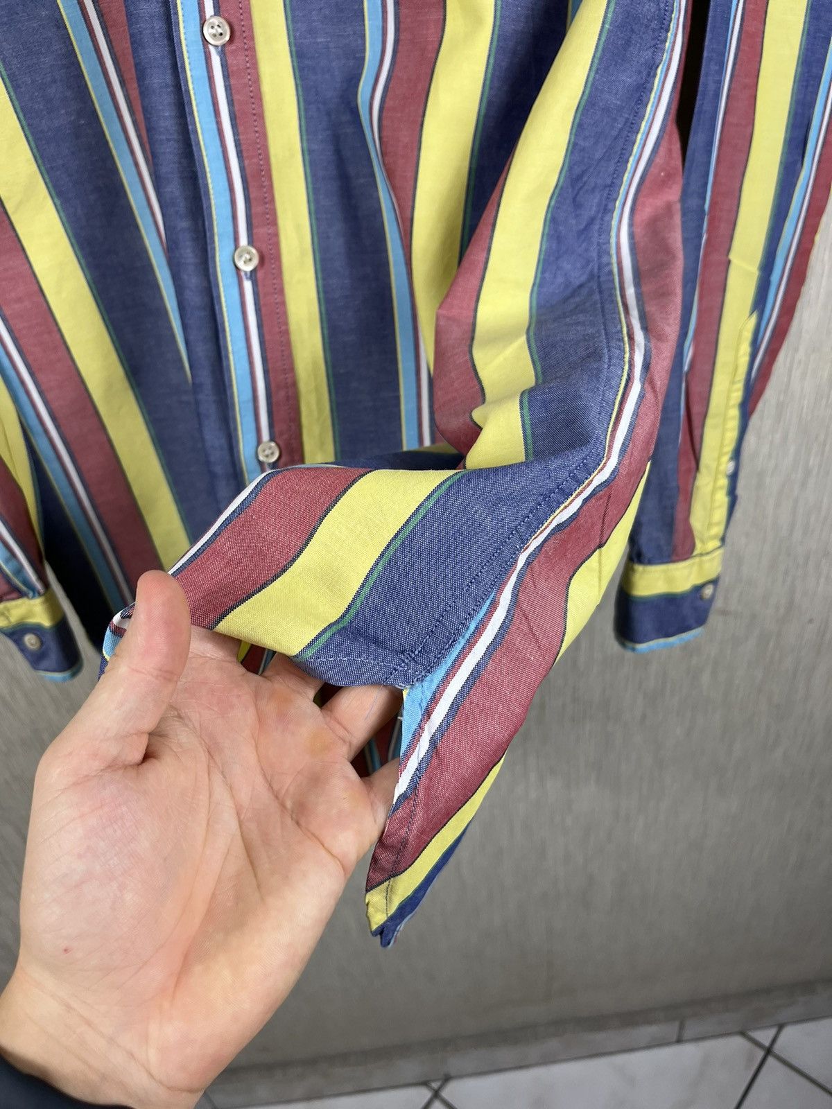 Acne Studios × Our Legacy Our Legacy 1980-81 Panama Lino linen striped nerd shirt y2k Size US M / EU 48-50 / 2 - 14 Thumbnail
