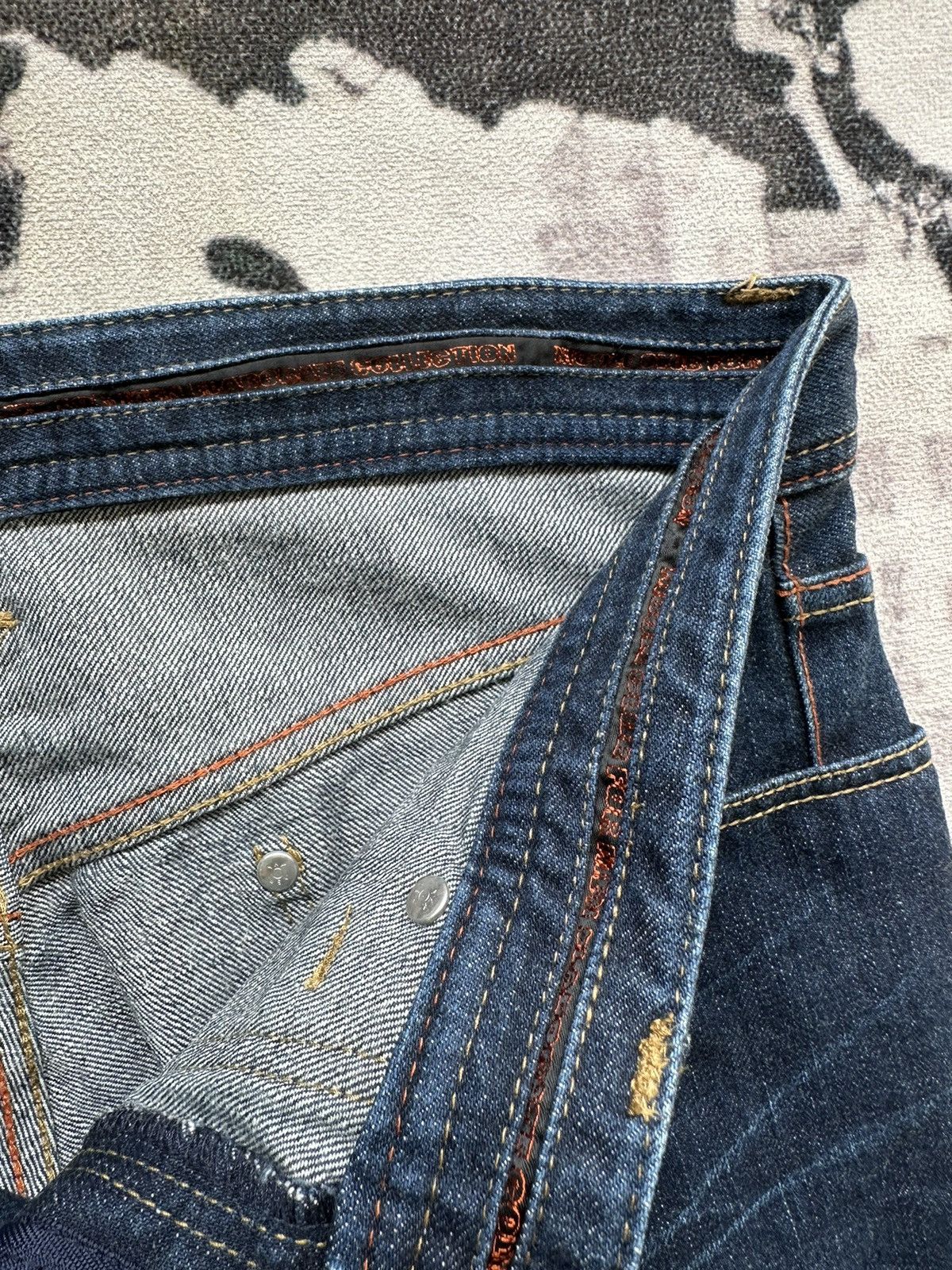 Japanese Brand Y2K NCFM indigo denim Size US 35 - 9 Thumbnail