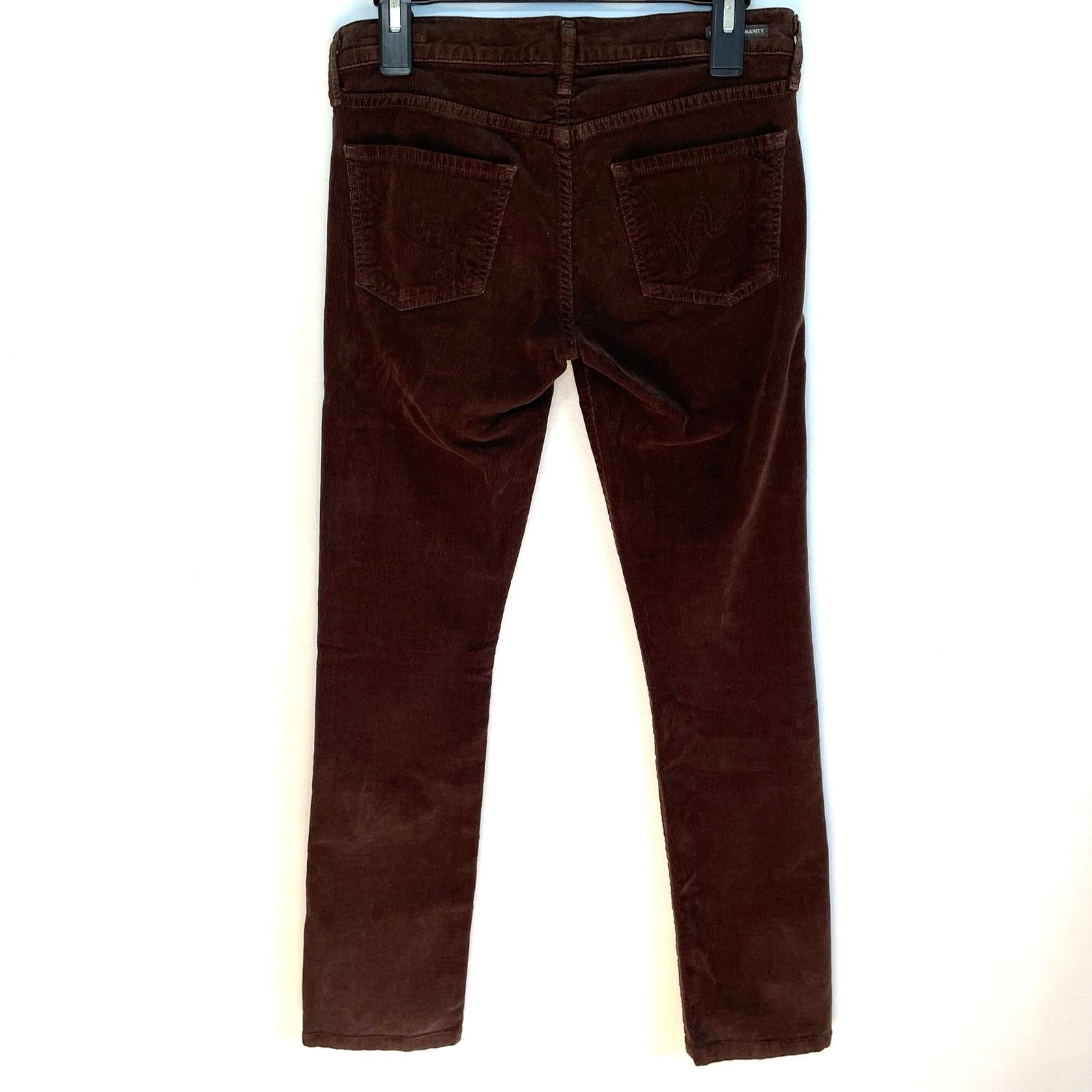 Citizens Of Humanity Citizens of Humanity Brown Corduroy Pant 28 Lowrise Straight Size 31" - 4 Thumbnail