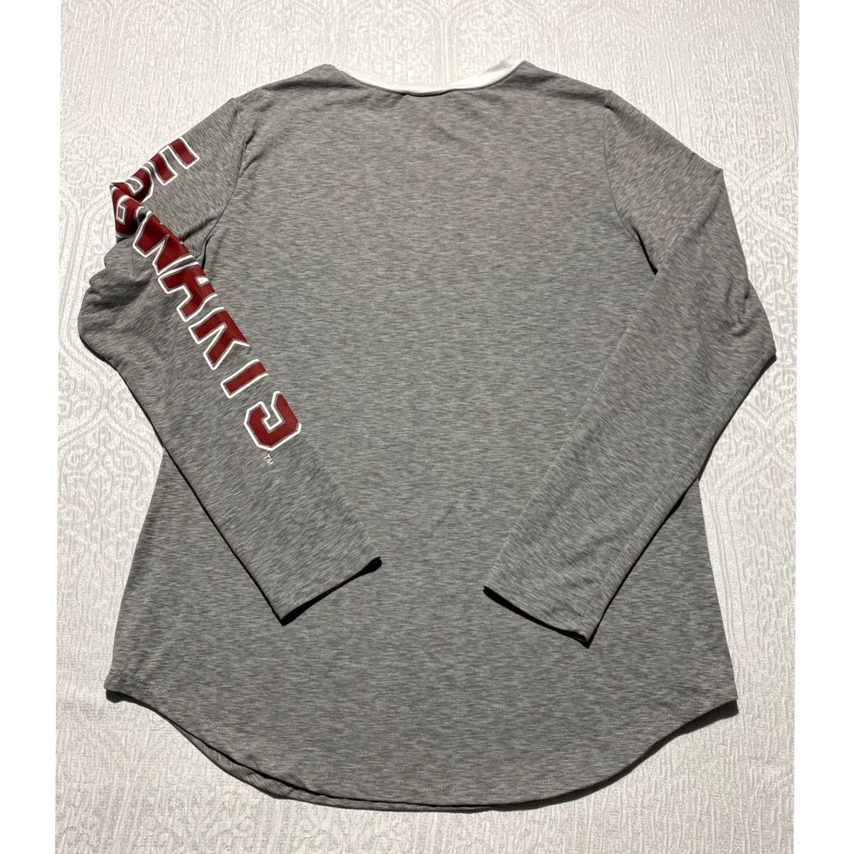 Vintage Harry Potter Hogwarts Alumni Long Sleeve Shirt Gray Juniors Large GT19G002JC Size L / US 10 / IT 46 - 2 Thumbnail