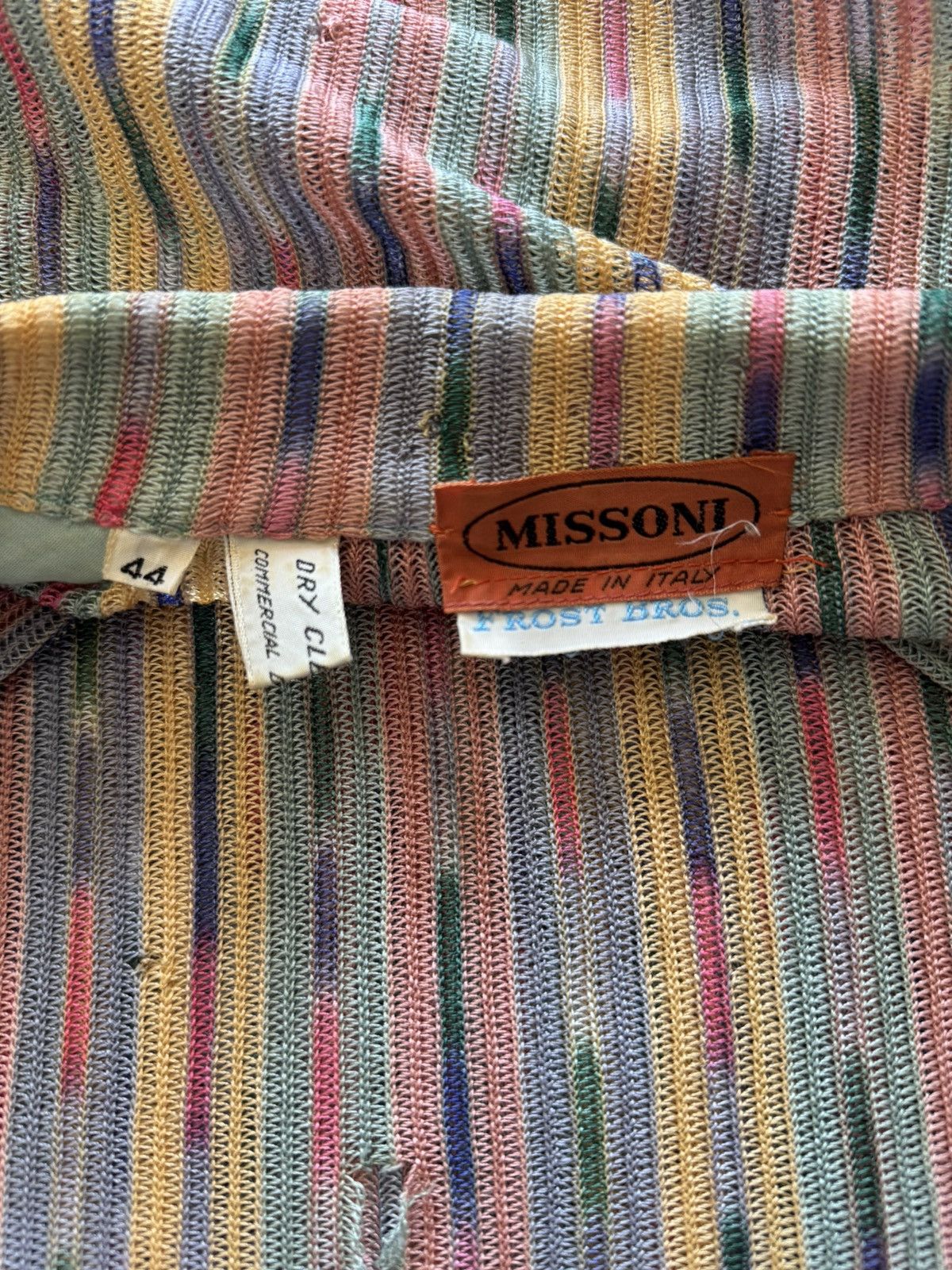 Missoni × Vintage Vintage Missoni knit midi skirt button down sz 44 multi wrap Size 30" / US 8 / IT 44 - 4 Thumbnail