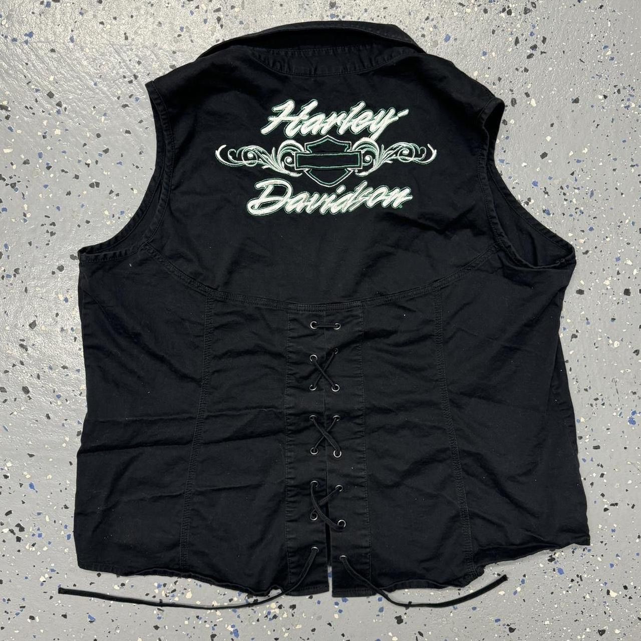 Designer × Harley Davidson Harley Davidson Half Zip Embroidered Vest XXL Size US XXL / EU 58 / 5 - 2 Thumbnail