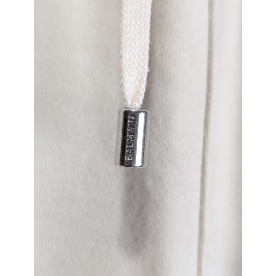 Balmain o1rshd1 B Logo Jogger Short in Beige Size US 32 / EU 48 - 10 Thumbnail