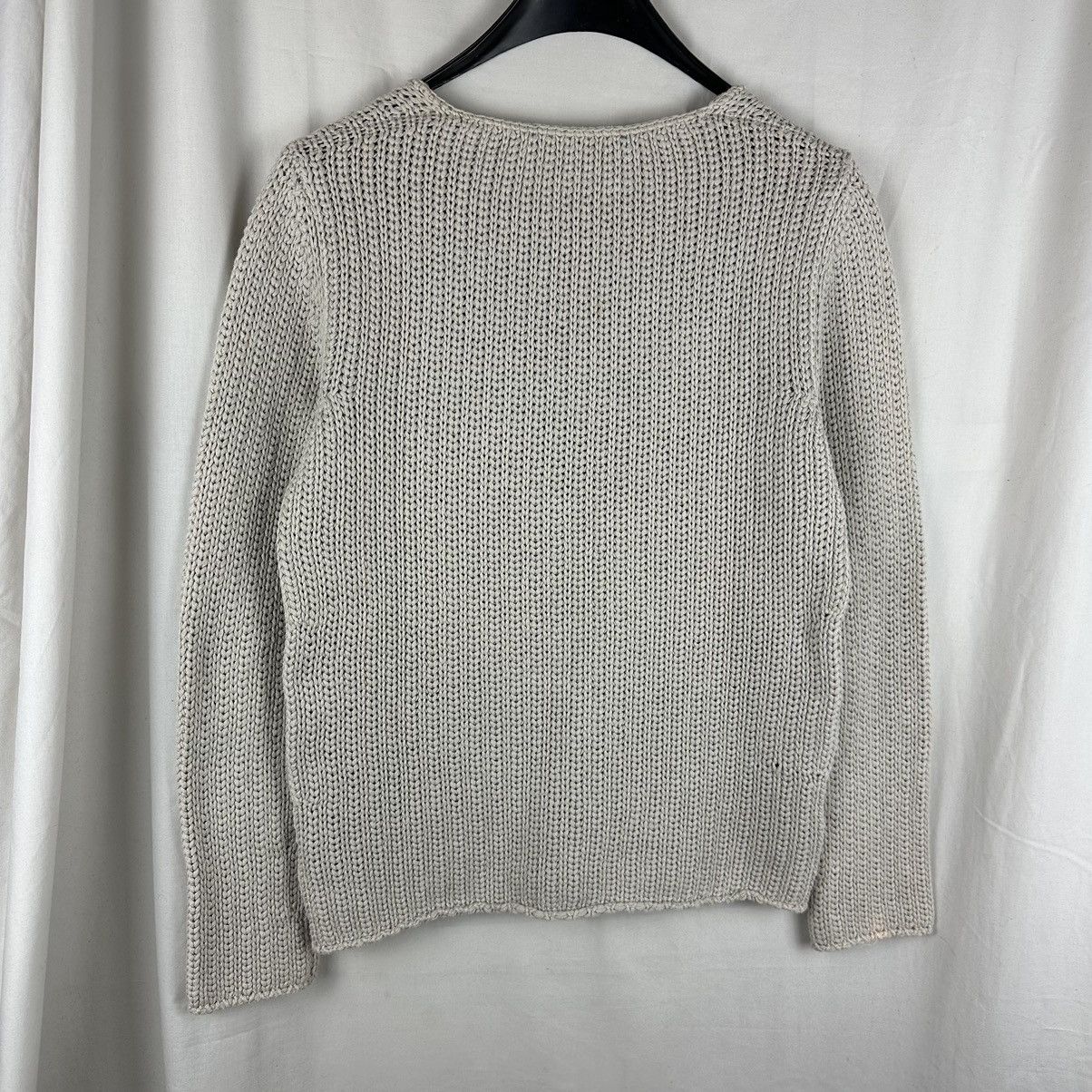 Gucci Gucci Chunky Cotton Knit Sweater Light Grey Size US S / EU 44-46 / 1 - 3 Thumbnail